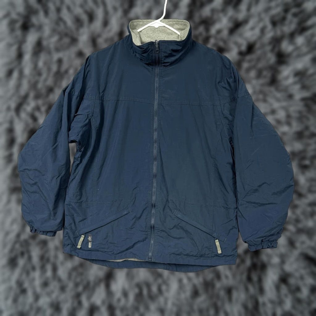 Vintage VTG 90s Columbia Windbreaker Jacket Womens L Blue Fleece Lined Hiking Gorpcore Size L / US 10 / IT 46 - 1 Thumbnail