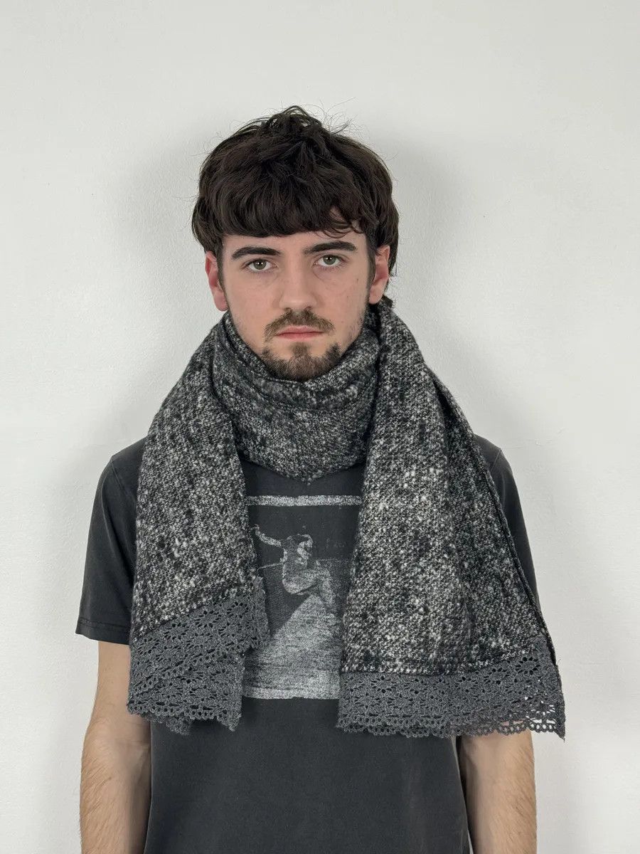 Vintage 2010s Dolce & Gabbana Grey Reversible Scarf Size ONE SIZE - 1 Thumbnail