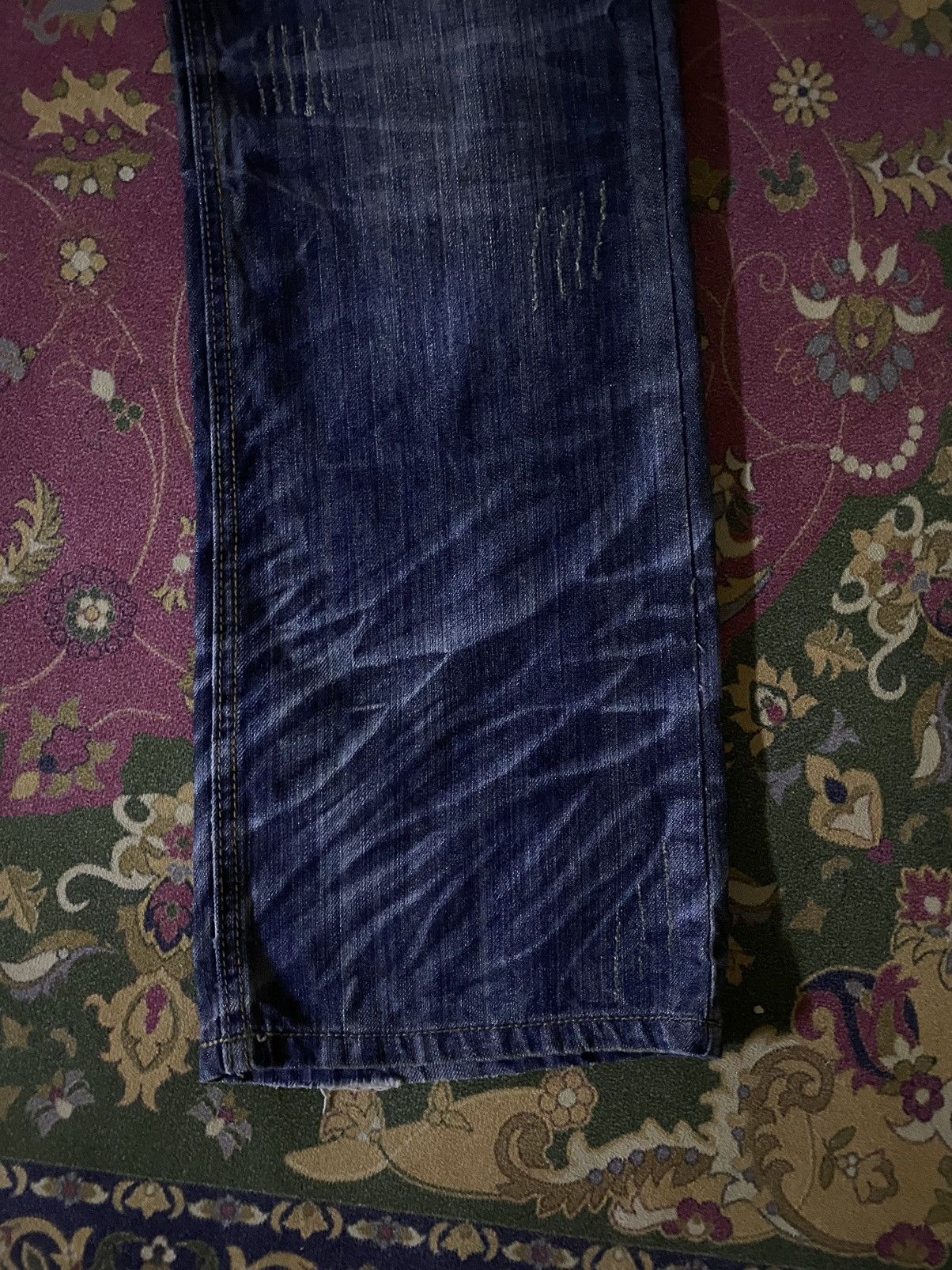 If Six Was Nine Vintage Japanese Brand ENERGY Distressed Denim Punk Style Size US 32 / EU 48 - 7 Thumbnail