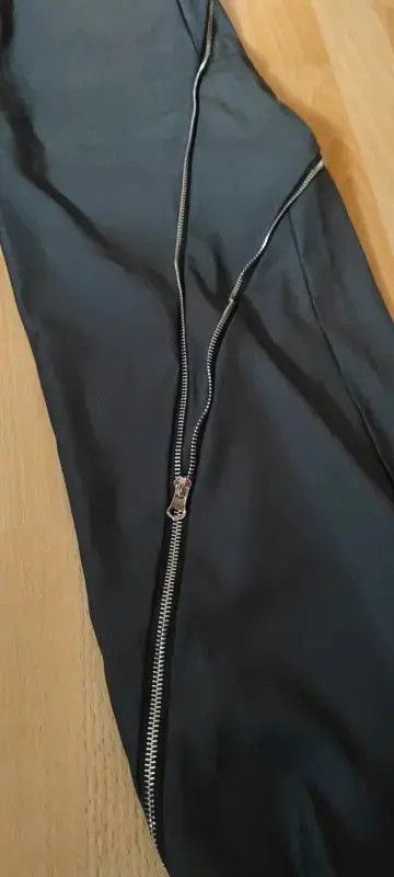 Japanese Brand Zipper Slit Straight Tube Casual Pants Size US 30 / EU 46 - 3 Thumbnail