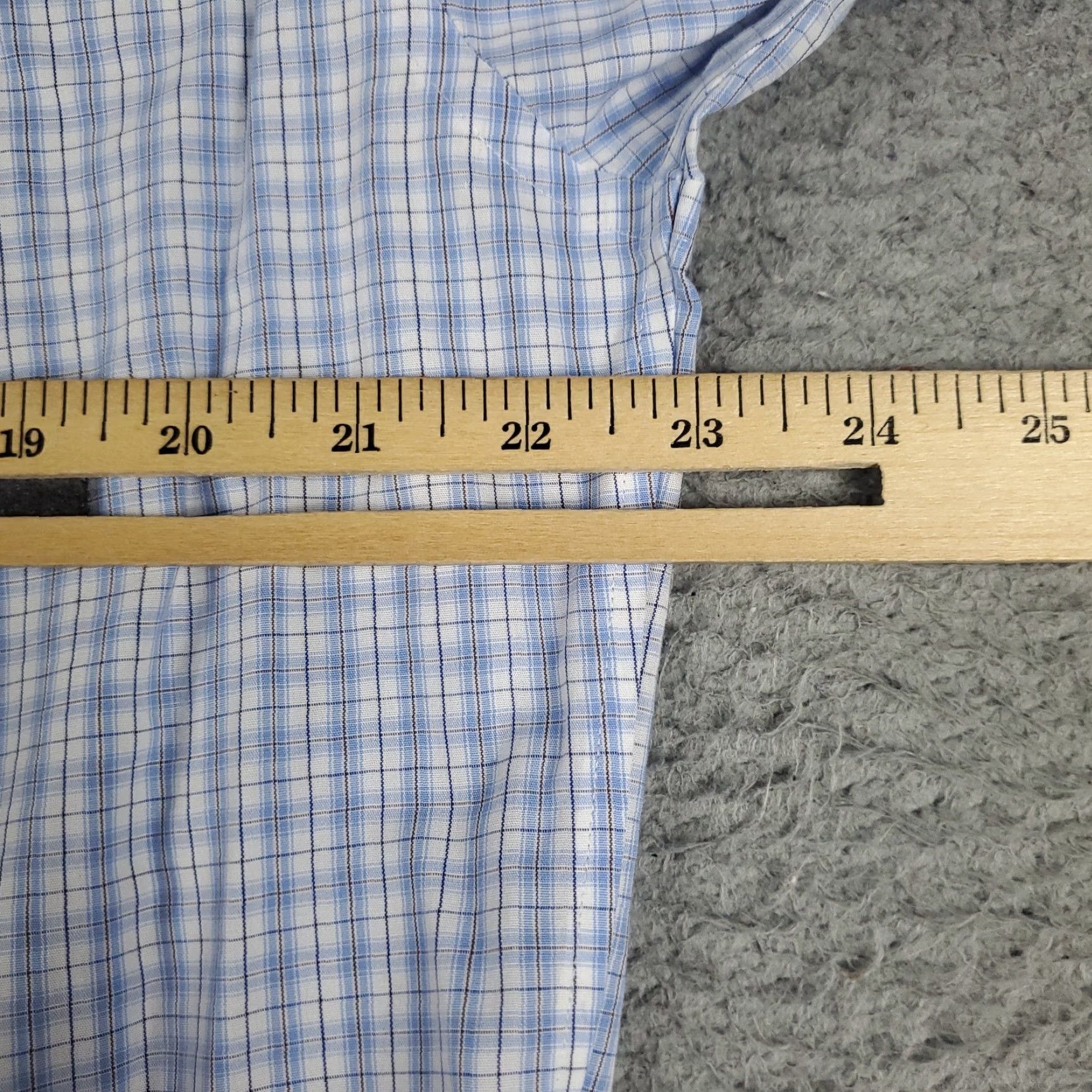 Brooks Brothers Brooks Brothers Shirt Mens Size 15.5 Blue Plaid Dress Button Up Long Sleeve Size 40R - 5 Thumbnail