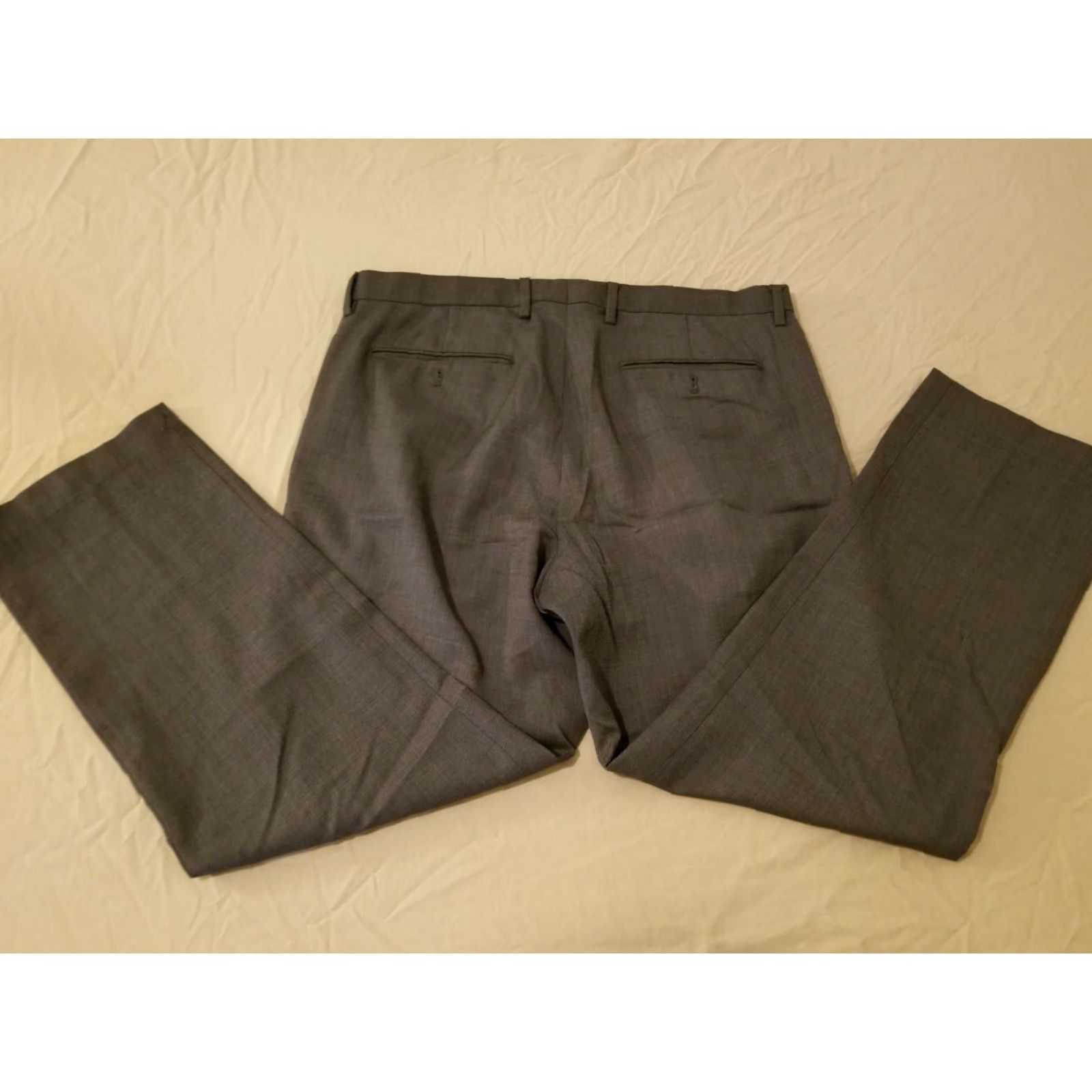 Banana Republic VINTAGE Banana Republic? No, not vintage. Banana Republic Wool Dress Pants 34x30 Gray Chino Slacks Mens Pants Size US 34 / EU 50 - 2 Thumbnail