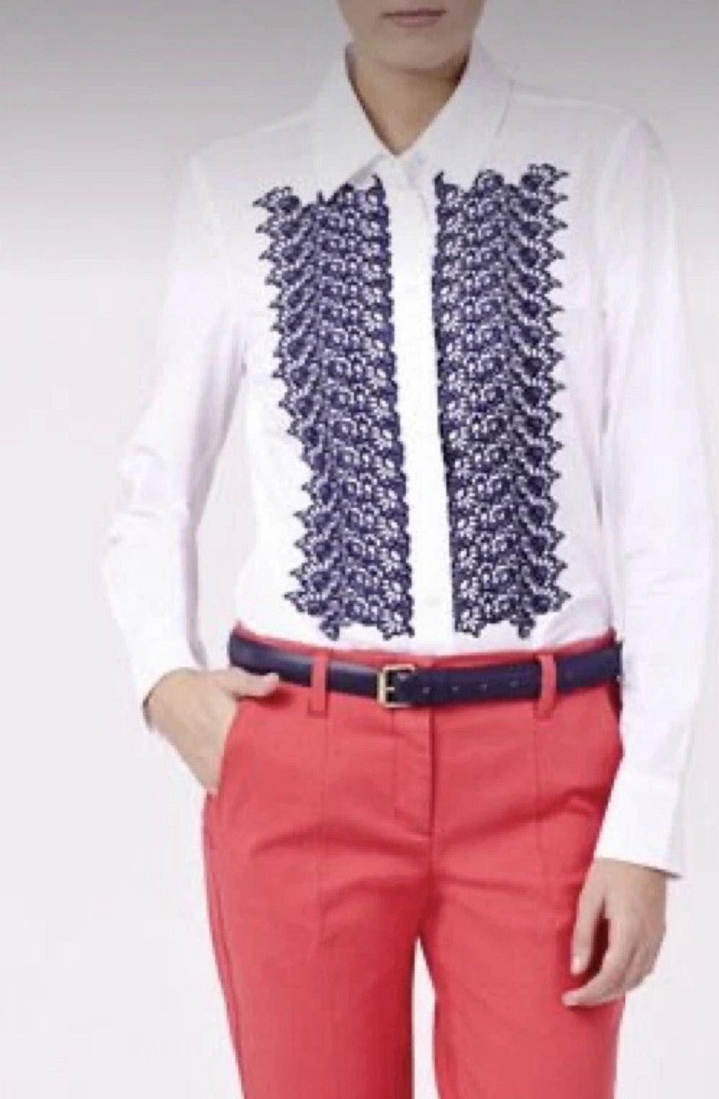Boden Anthropologie Boden Embroidery Top Size M / US 6-8 / IT 42-44 - 2 Thumbnail