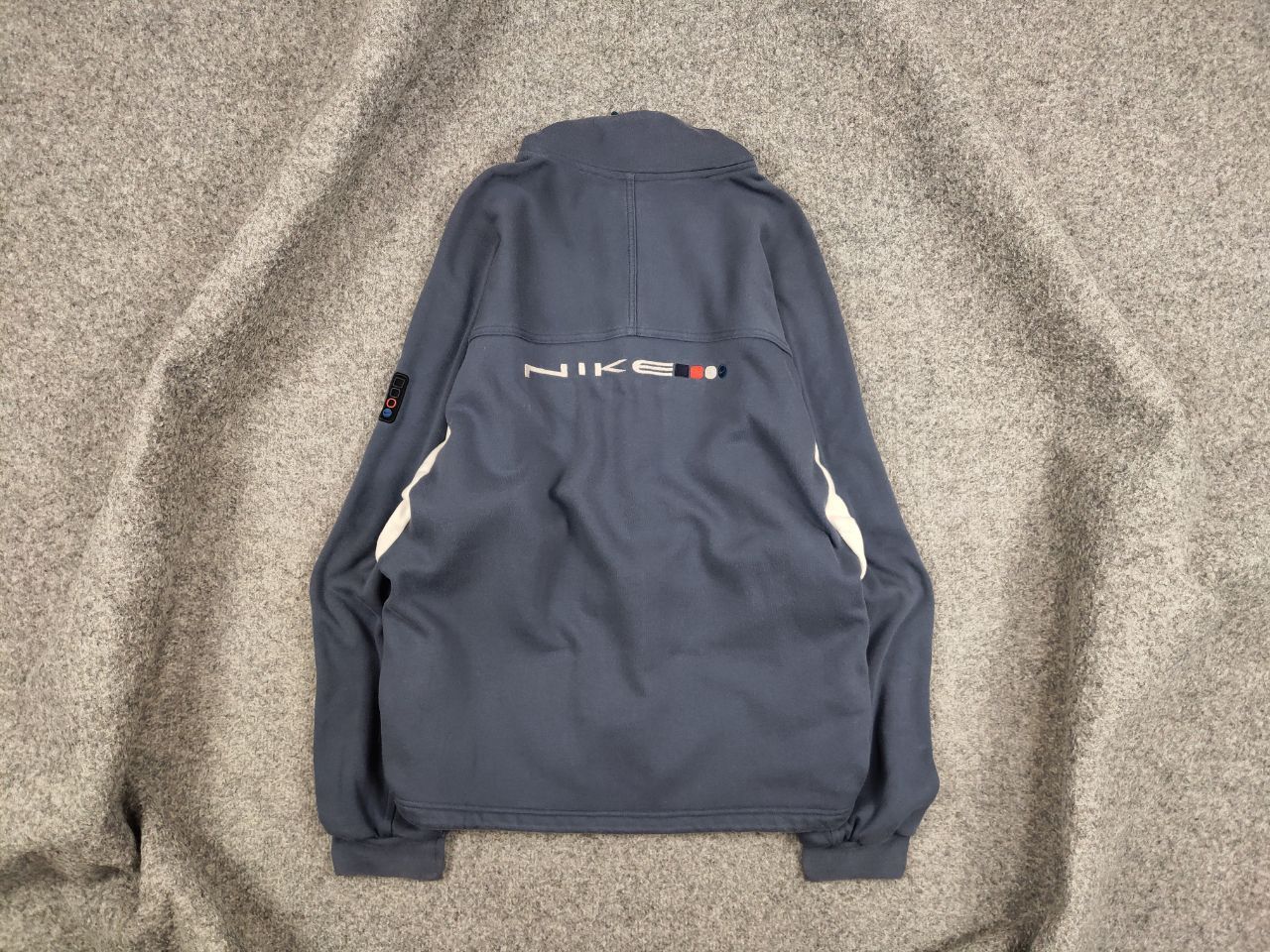 Nike Vintage 90's Nike Zip Cotton Embroidered Logo Sweatshirt Size US M / EU 48-50 / 2 - 1 Thumbnail