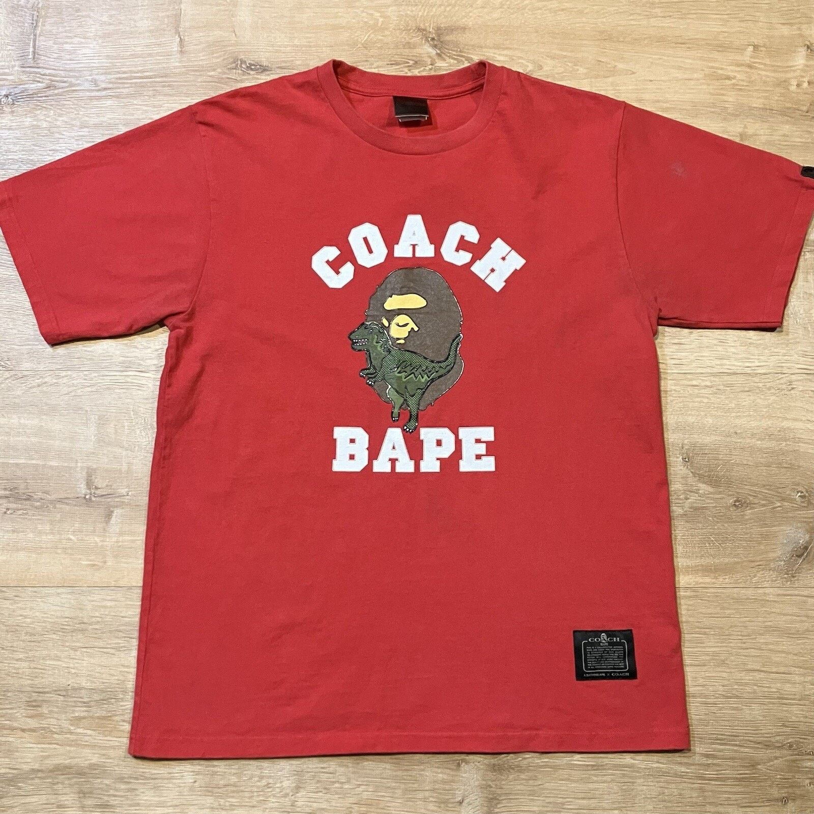 Bape Bape X Coach Collaboration Red Rexy Crewneck T Shirt Large Size US L / EU 52-54 / 3 - 1 Thumbnail