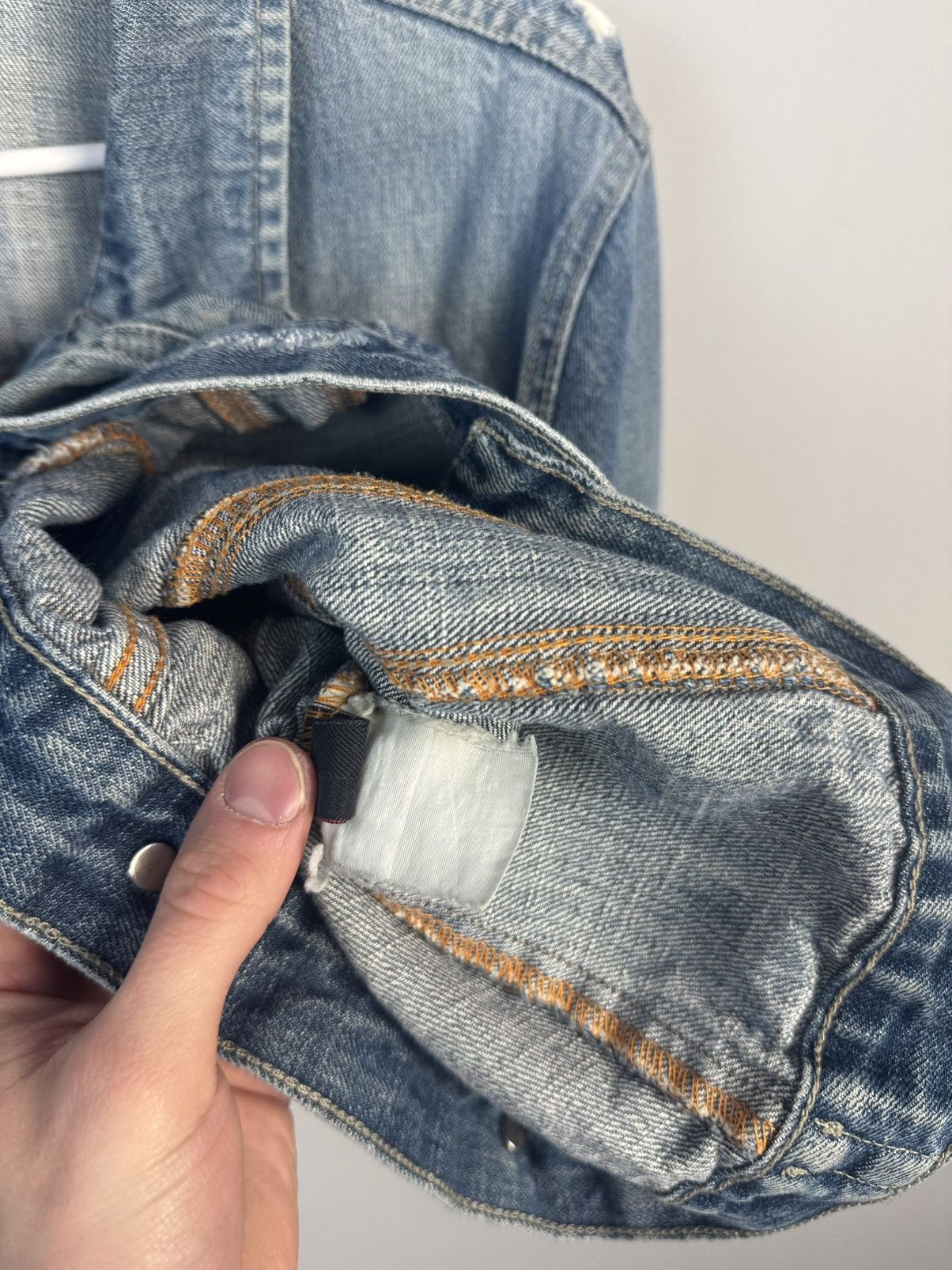 Diesel × Vintage Vintage Y2K Diesel Denim Western Cropped Distressed Jacket Size M / US 6-8 / IT 42-44 - 8 Thumbnail