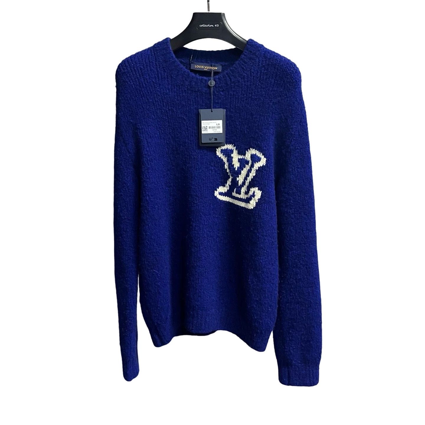 Louis Vuitton Louis Vuitton Intarsia Logo Knit Sweater Size L Size US L / EU 52-54 / 3 - 1 Thumbnail