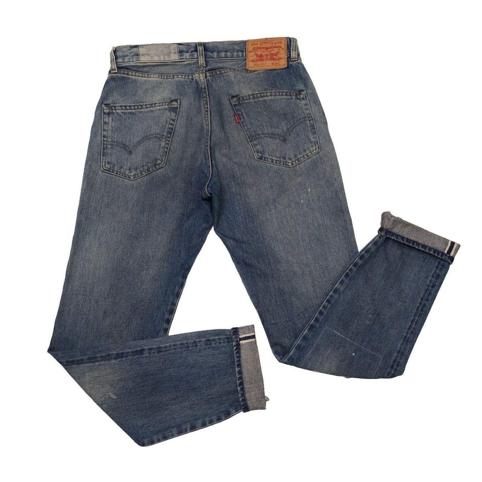 Levi's Levi’s VTntage big E 505-0217 selvedge Button Fly 28 W 30 Size US 28 / EU 44 - 2 Thumbnail