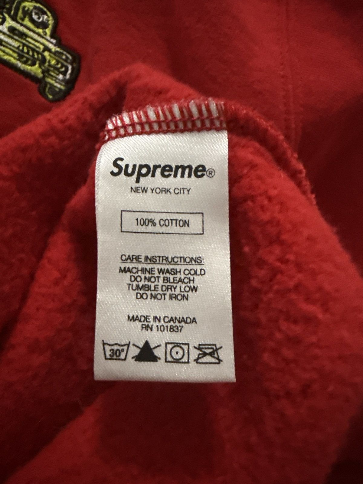 Supreme Supreme Uzi Embroidered Hoodie Size US M / EU 48-50 / 2 - 5 Thumbnail