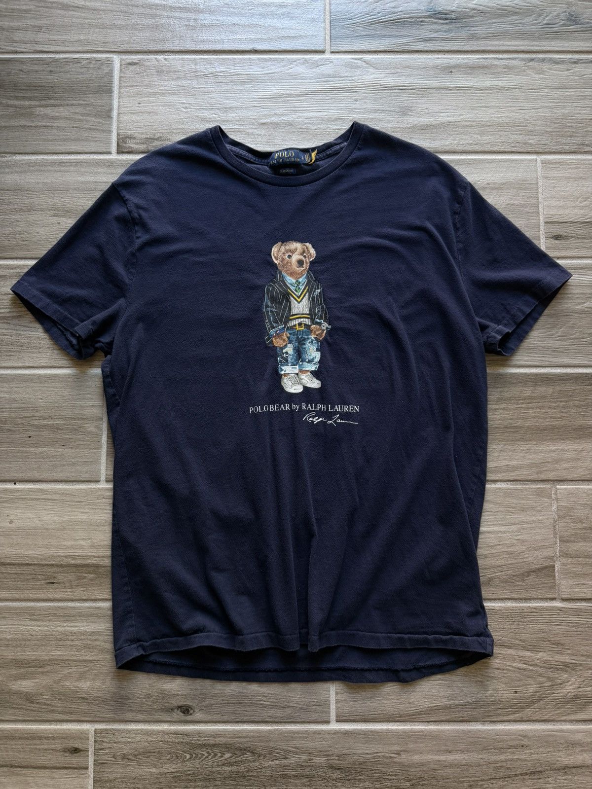 Polo Ralph Lauren Polo Bear T-Shirt Size Large Gently Used
