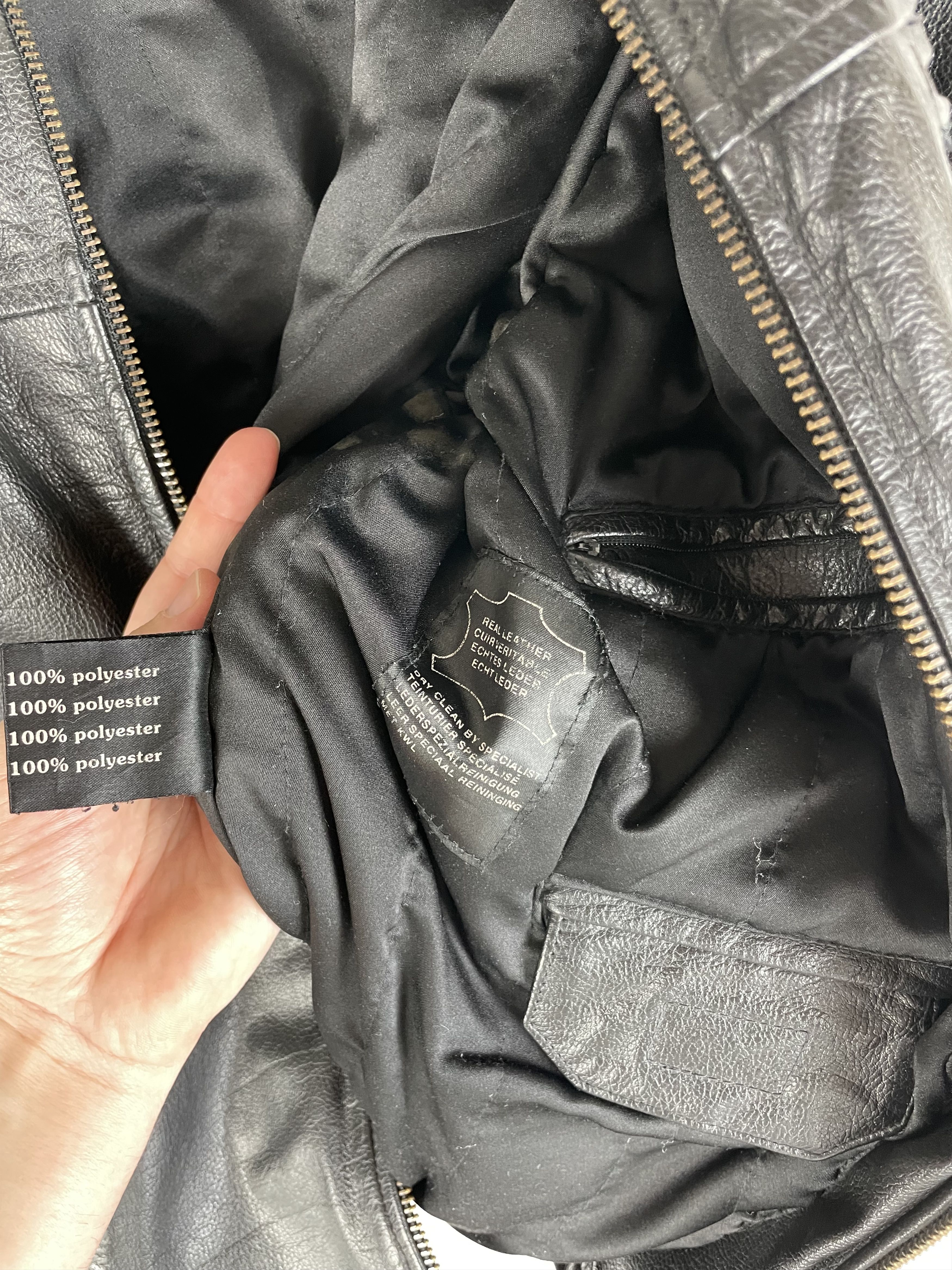 Vintage Vintage Leather Jacket 90s Size US S / EU 44-46 / 1 - 8 Thumbnail