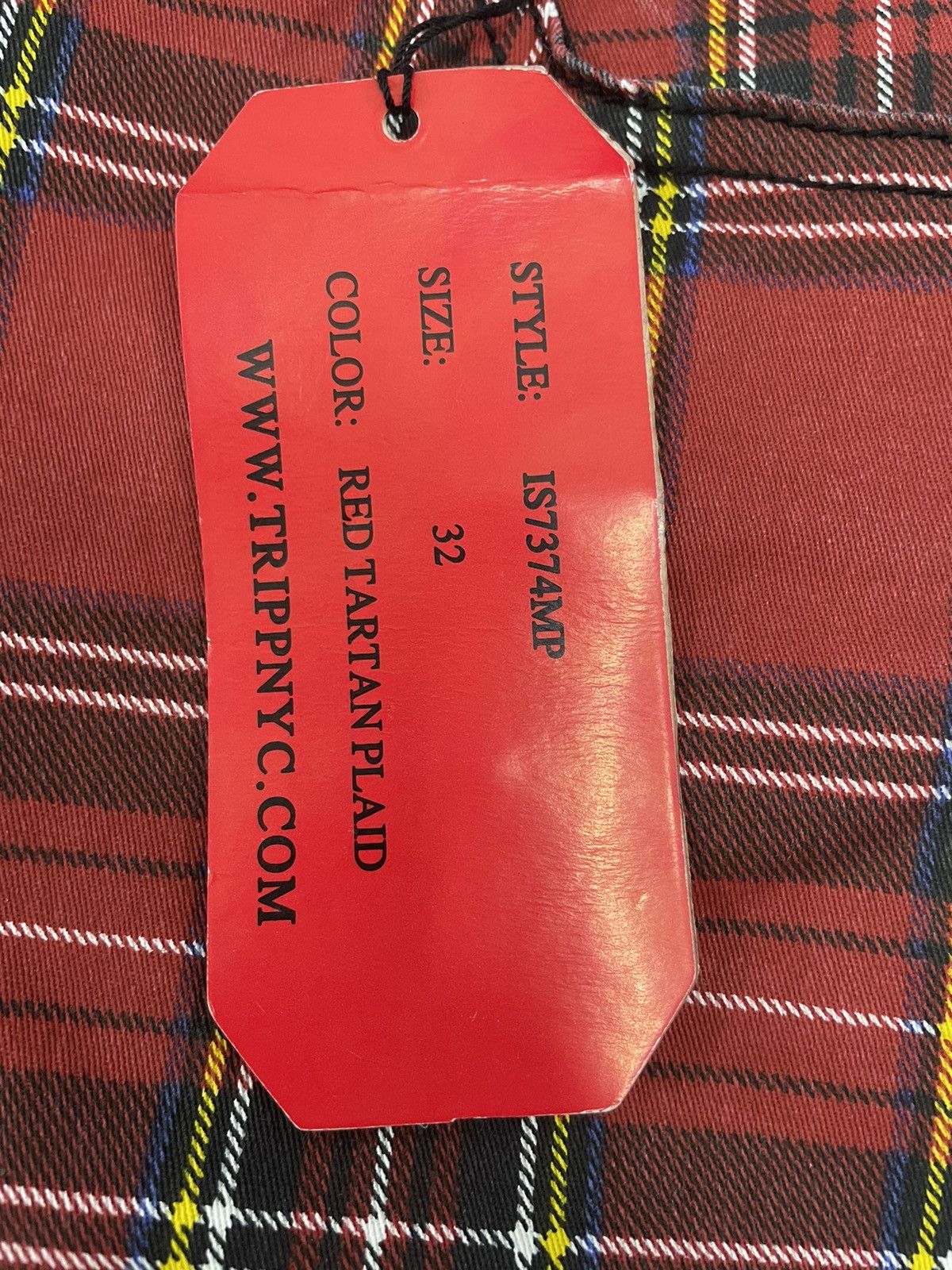 Tripp NYC (NWT) TrippNyc Rockers Red Tartan Plaid Pants Size US 32 / EU 48 - 9 Thumbnail