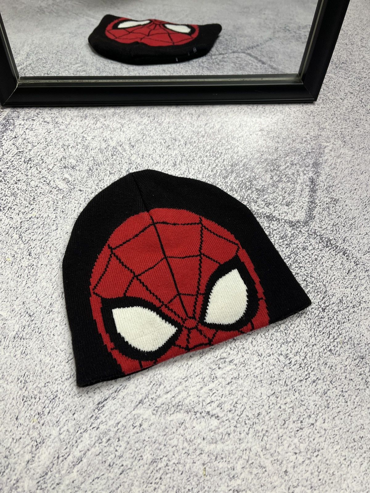 Japanese Brand Y2k Spider Man Marvel Big Logo Eye Beanie Hat Hype Size ONE SIZE - 5 Thumbnail