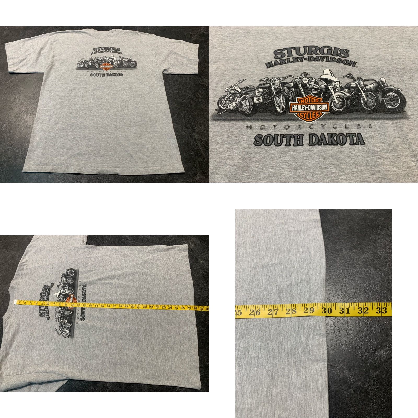 Harley Davidson Harley-Davidson Eagle I Rode It Graphic T-Shirt 2XL Gray Biker 90s Mens Size US XXL / EU 58 / 5 - 8 Thumbnail