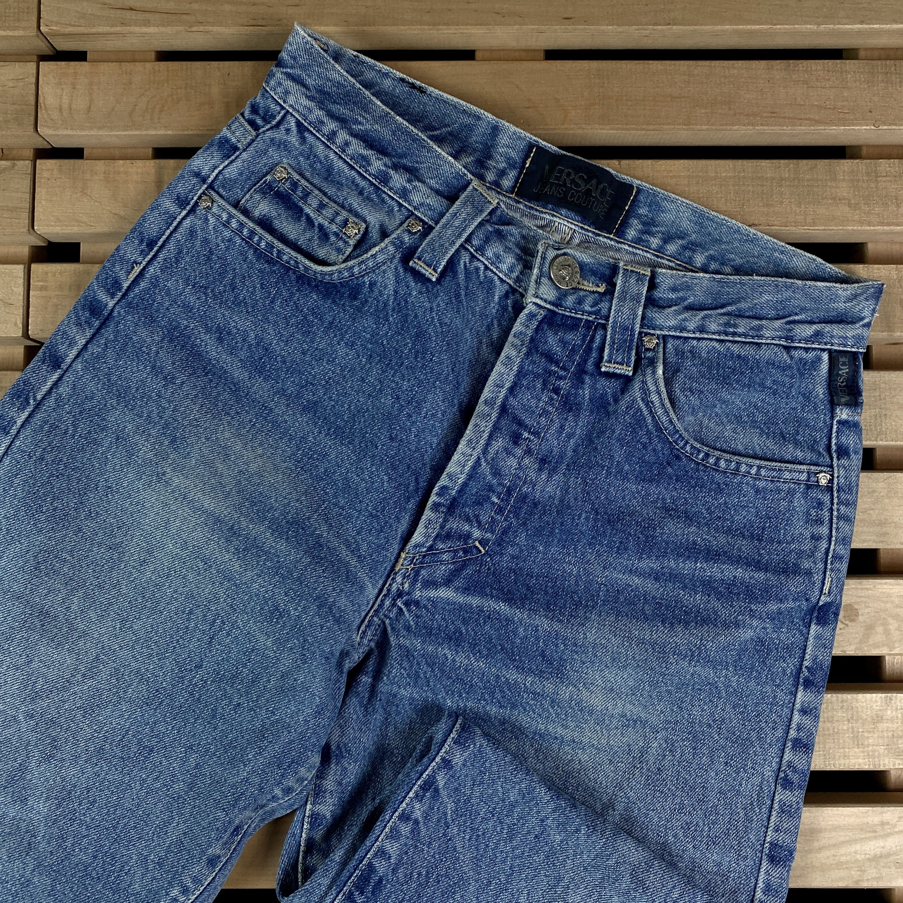 Versace × Versace Jeans Couture Womens Denim Pants Versace Jeans Couture Size 27 Size 27" / US 4 / IT 40 - 2 Thumbnail