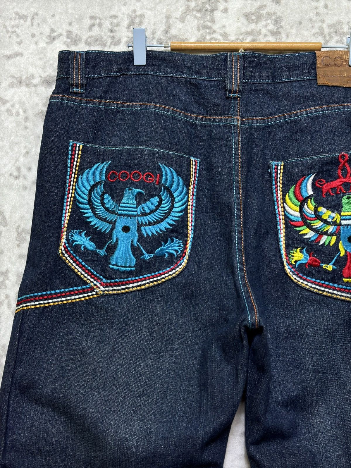 Coogi Vintage Coogi Australia Egyptian Eagle Embroidered Hip Hop Size US 39 - 9 Thumbnail
