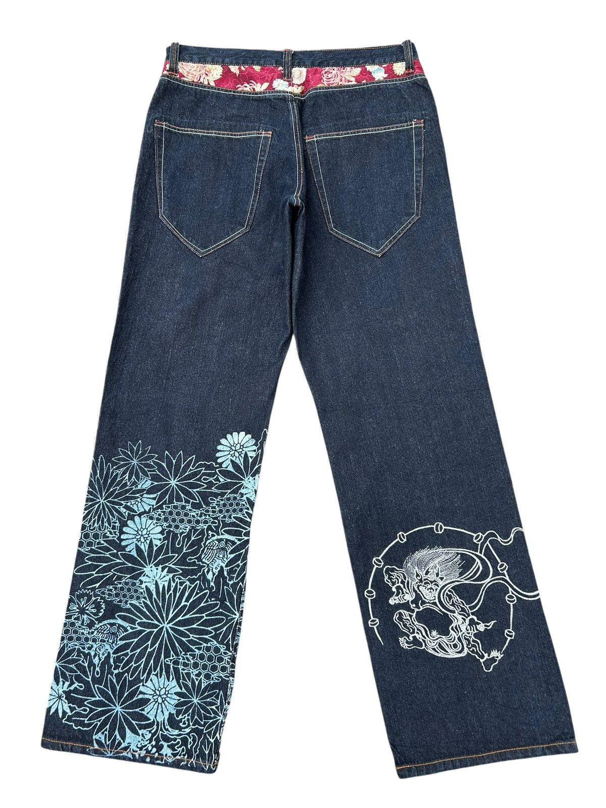 Kapital Karakuri Tamashii Inspired Gumu Denim Jeans Size US 35 - 3 Thumbnail