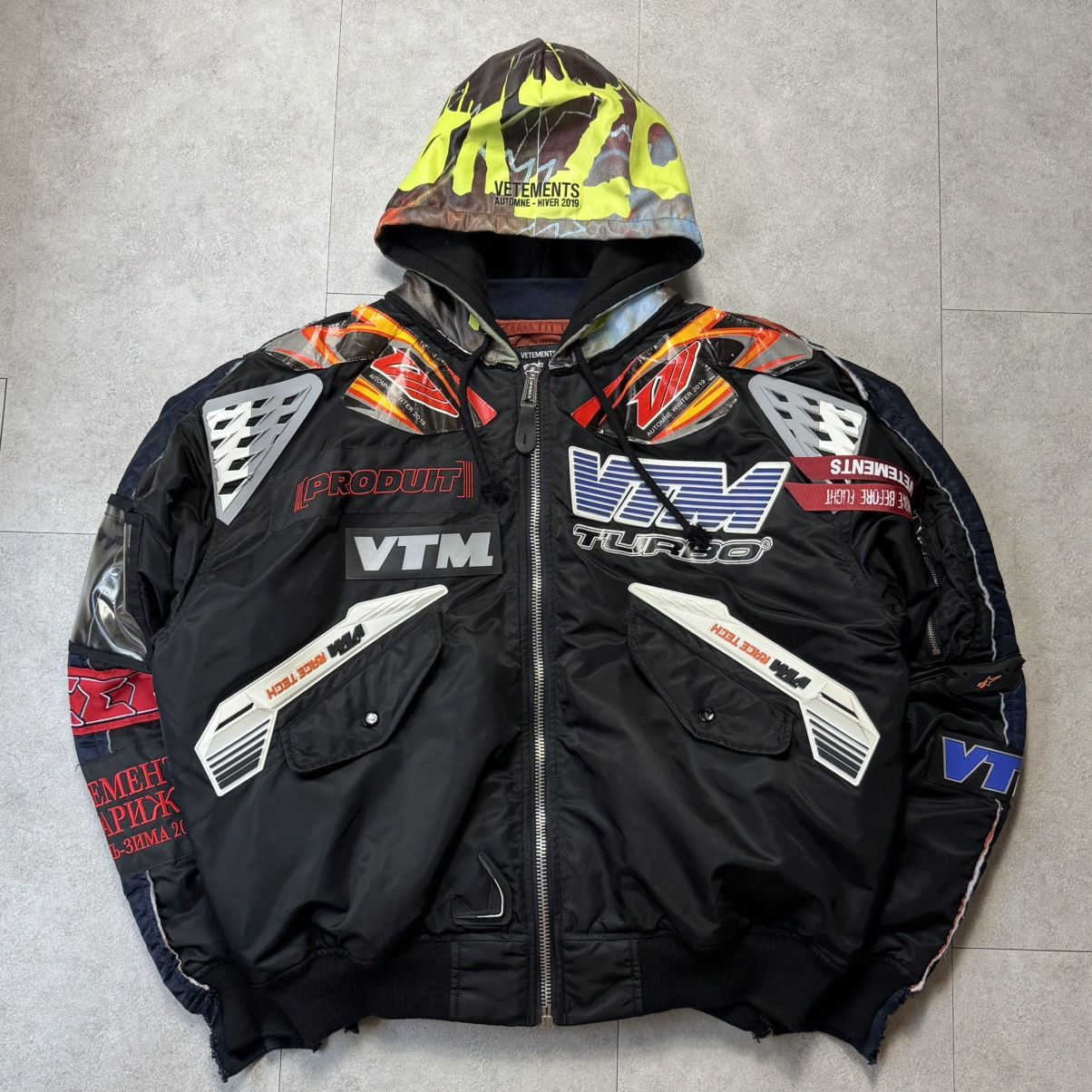 Vetements Vetements Moto Racing Bomber Jacket Size US S / EU 44-46 / 1 - 2 Thumbnail