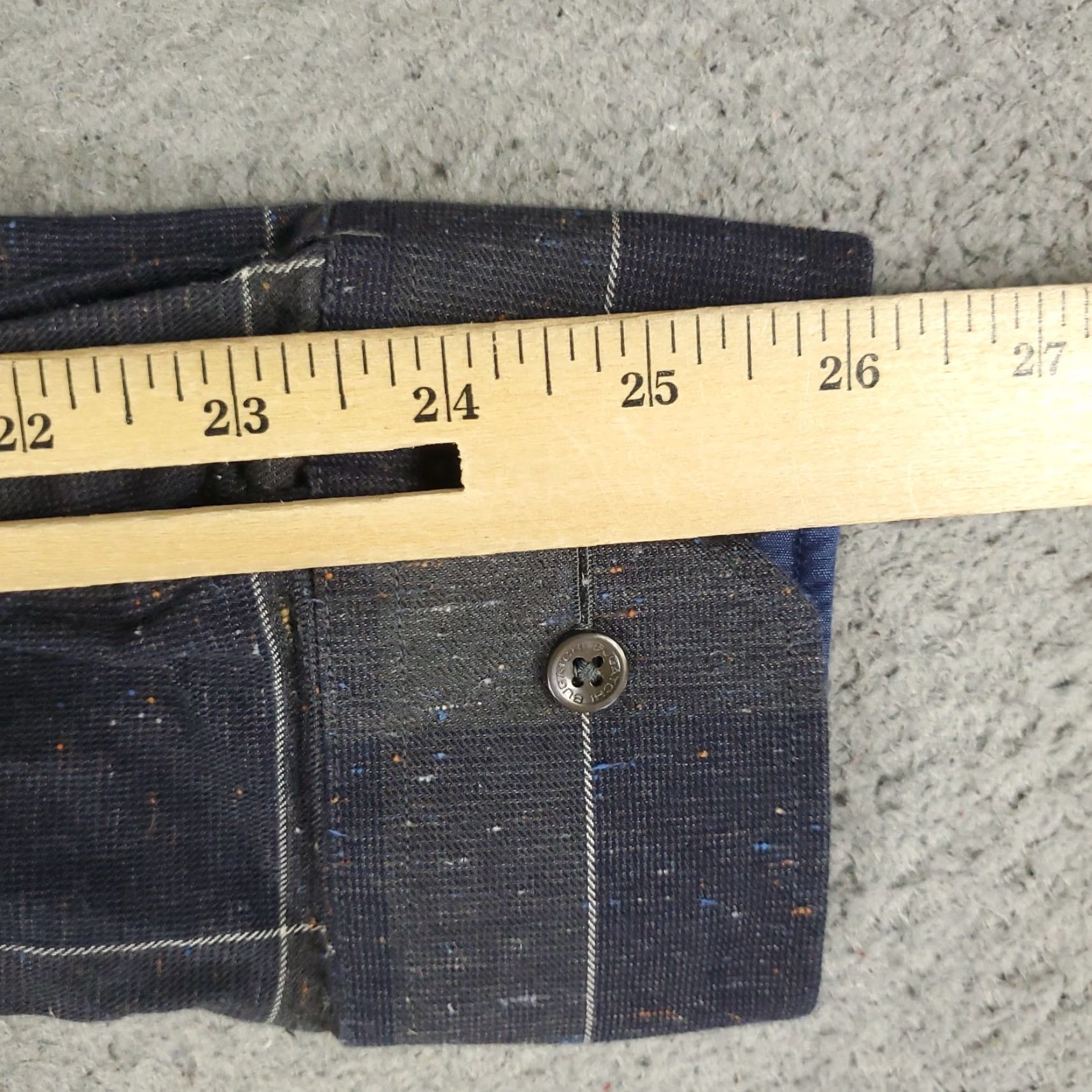 BUGATCHI Bugatchi Shirt Mens XL Gray Plaid Shaped Fit Button Up Long Sleeve Size US XL / EU 56 / 4 - 6 Thumbnail