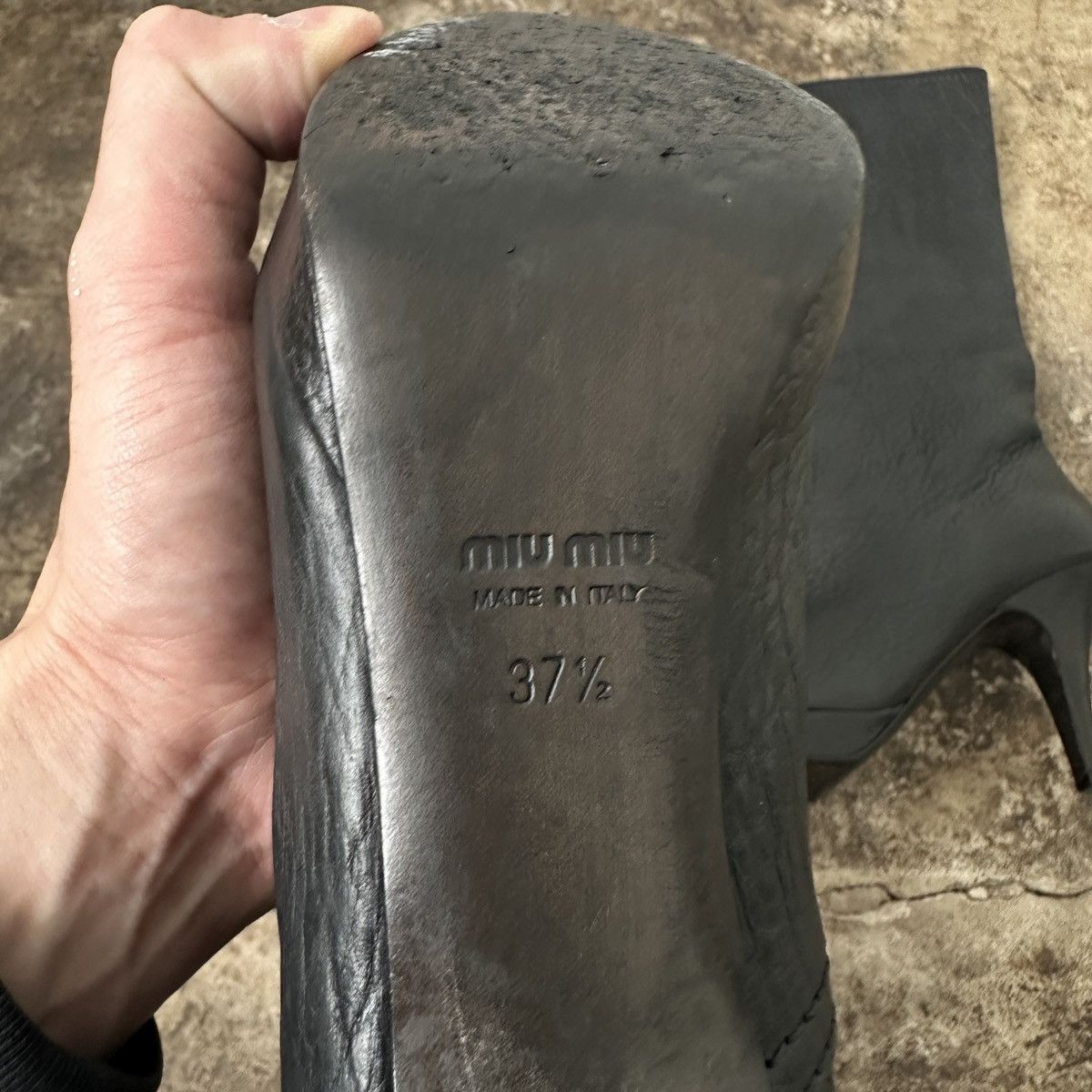 Miu Miu Miu Miu Platform Heels Boots Size US 7.5 / IT 37.5 - 12 Thumbnail