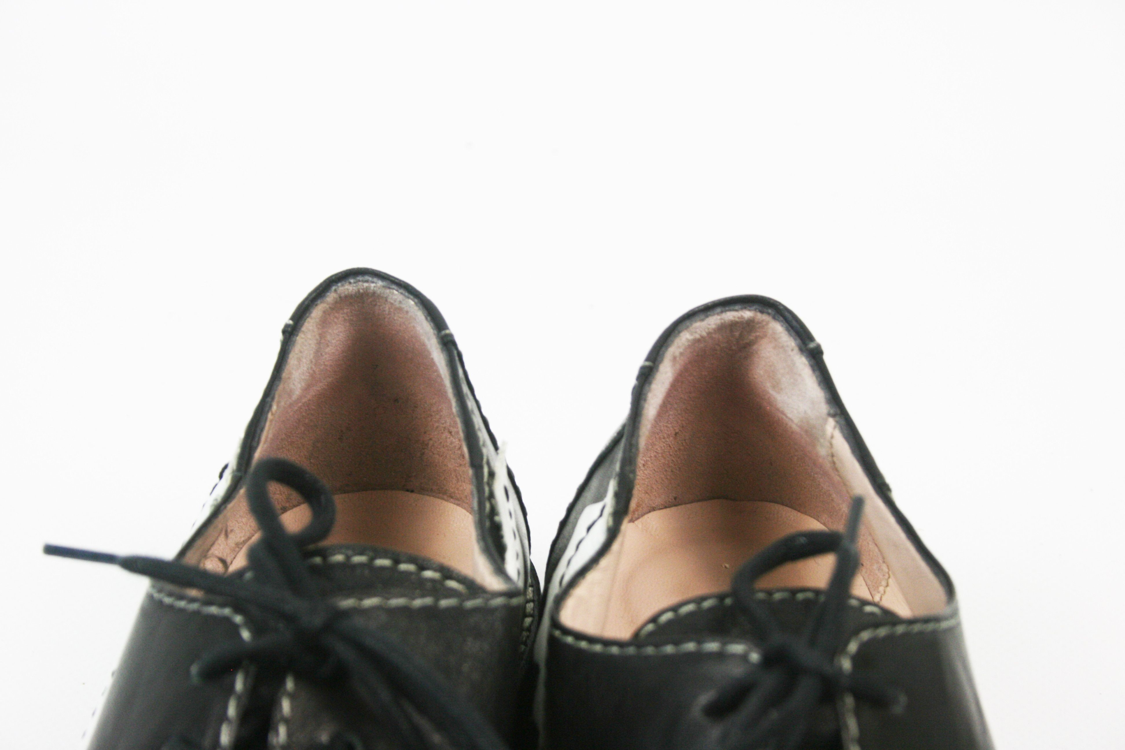 Alexa Chung AC-30 Scallop-edge Leather Derby Shoes Size US 8 / IT 38 - 9 Thumbnail