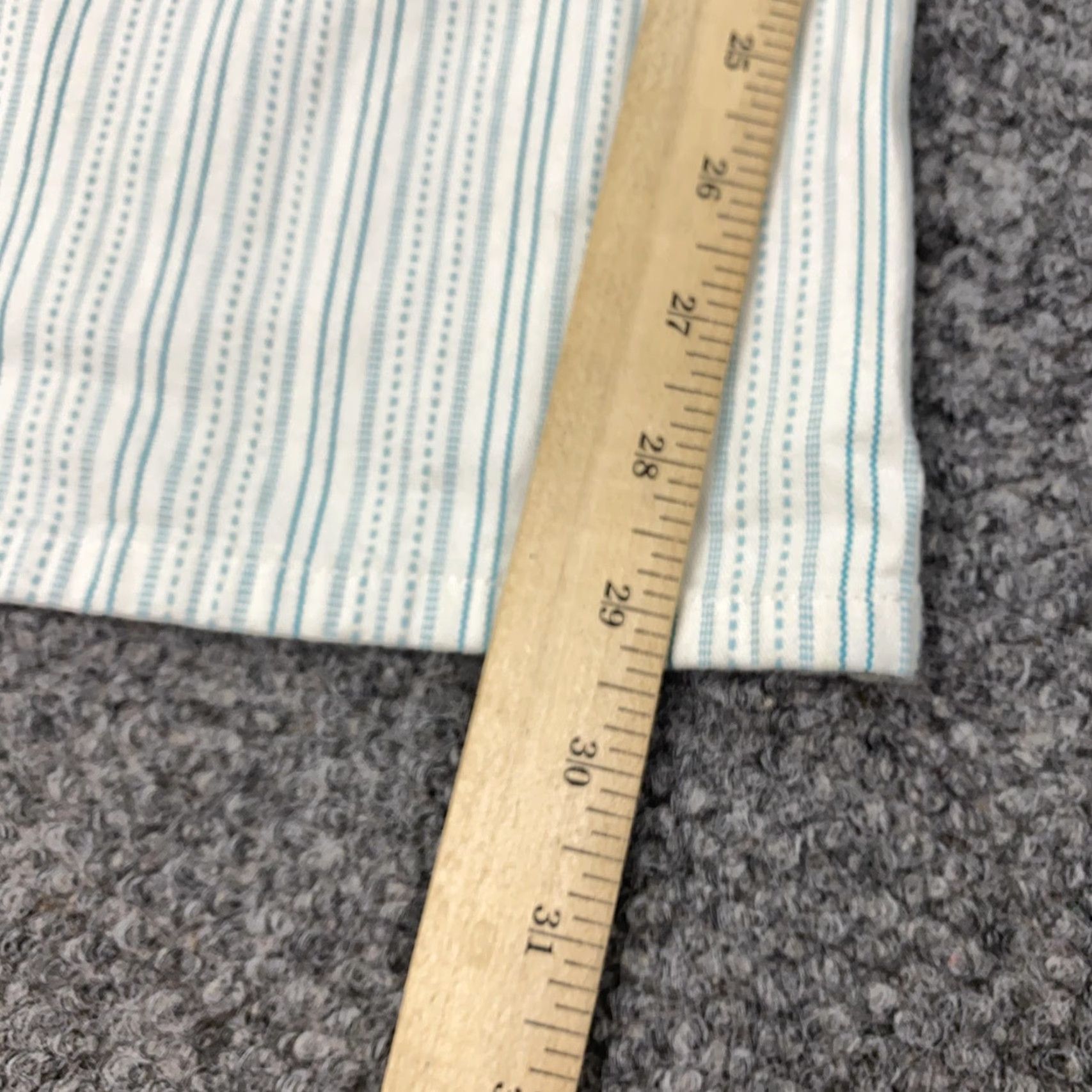 Denim & Co. Denim & Co Pants Womens 18W White Striped Straight Leg Pull On Stretch Casual Size 40" / US 18 - 4 Thumbnail