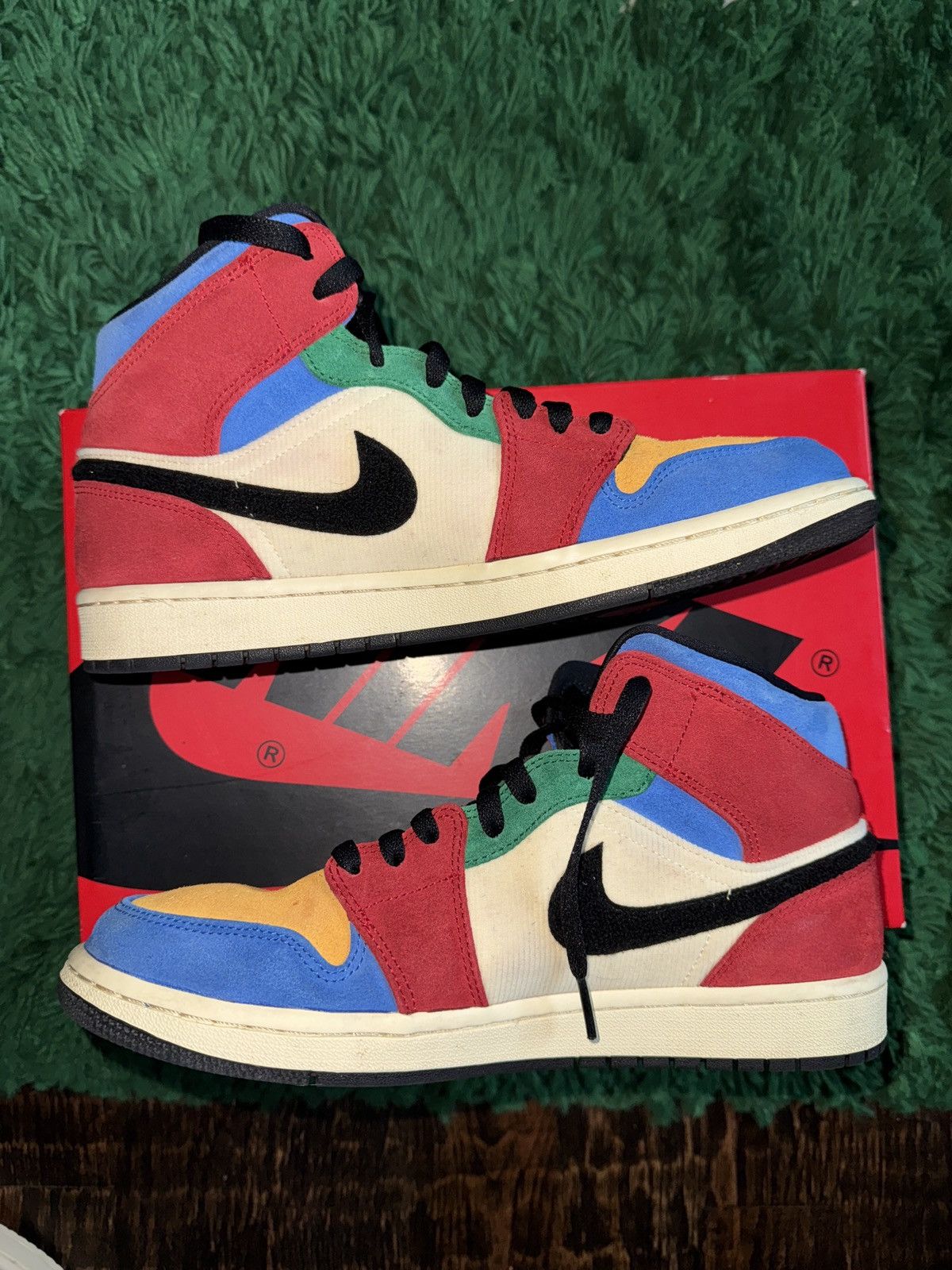 Jordan Brand × Nike Jordan 1 Mid Blue The Great Fearless Size US 9.5 / EU 42-43 - 1 Thumbnail