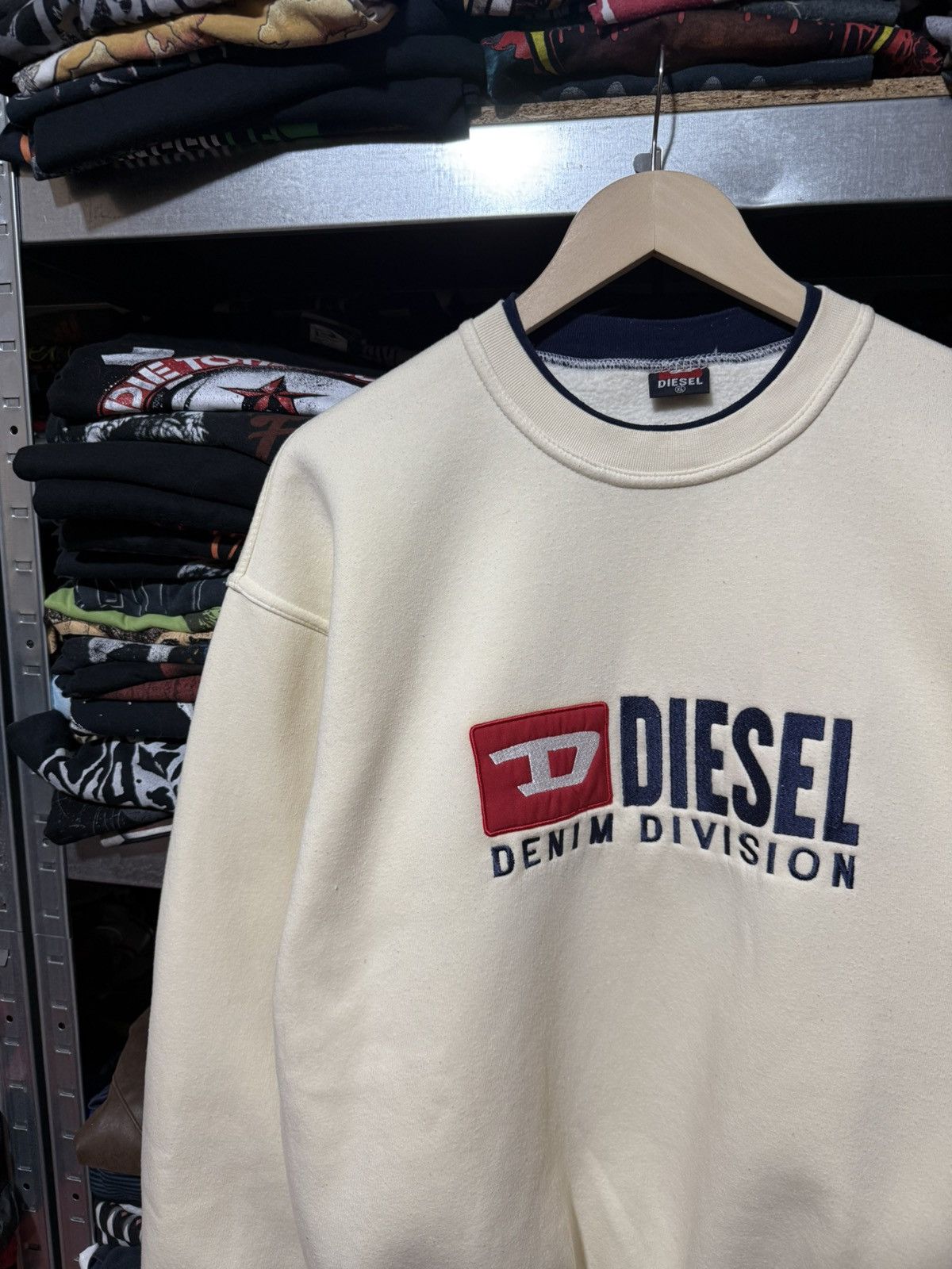 Diesel Vintage Diesel Sweatshirt Big Logo Japanese Style Y2K Hype Size US XXL / EU 58 / 5 - 3 Thumbnail