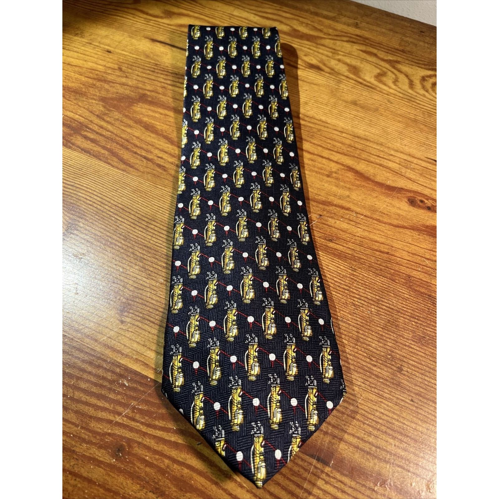 Other NOVEL-TIES by Roffe VTG Navy Blue Men’s Golf Club Silk Tie Size ONE SIZE - 2 Thumbnail
