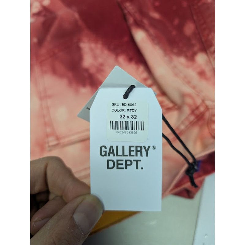 Gallery Dept. o1rshd1 Biscayne Tie-Dye Slim Fit Denim Jeans in Red Size US 32 / EU 48 - 20 Thumbnail