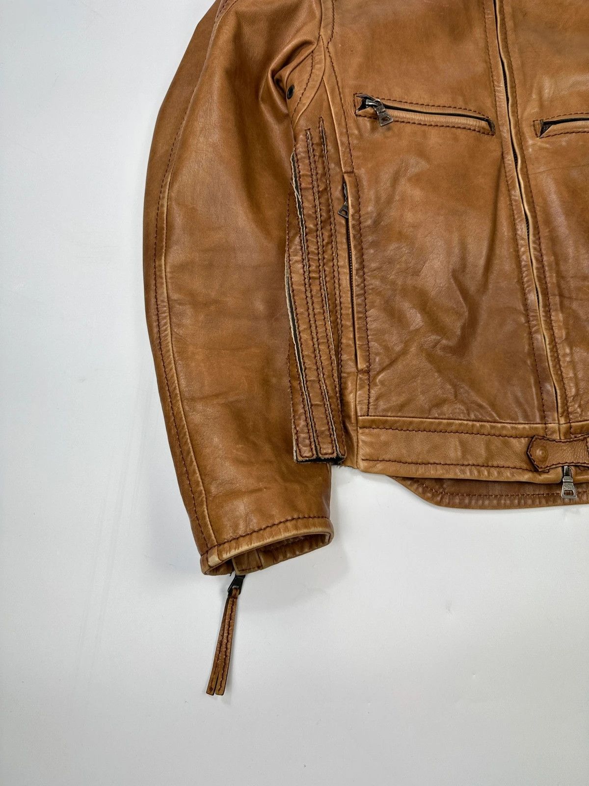 Prada Prada Sport 00’s Sample Brown Leather Jacket CowBoy Size US M / EU 48-50 / 2 - 5 Thumbnail