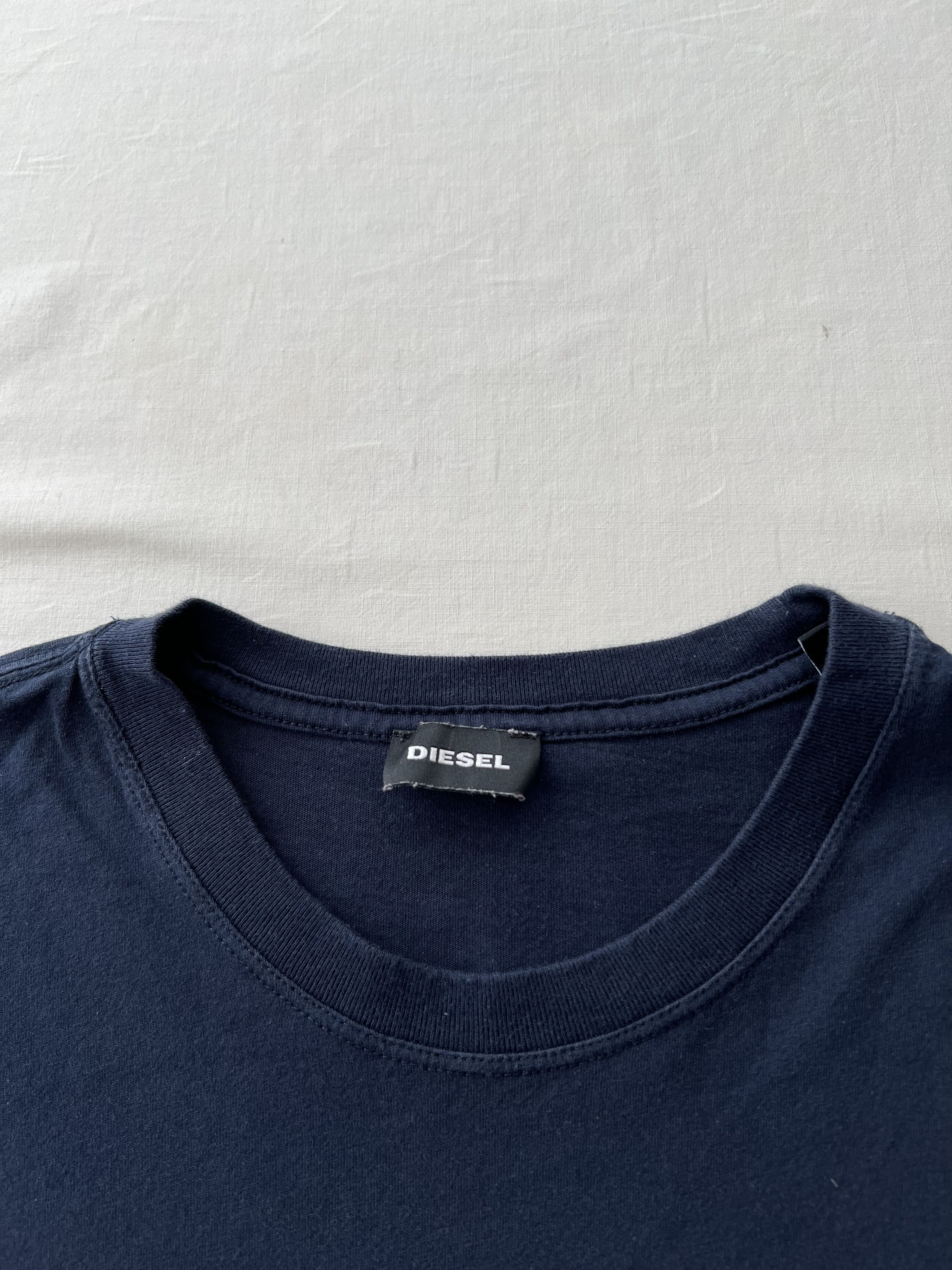 Diesel Diesel Super Trance Ported Navy T-shirt Size US L / EU 52-54 / 3 - 9 Thumbnail