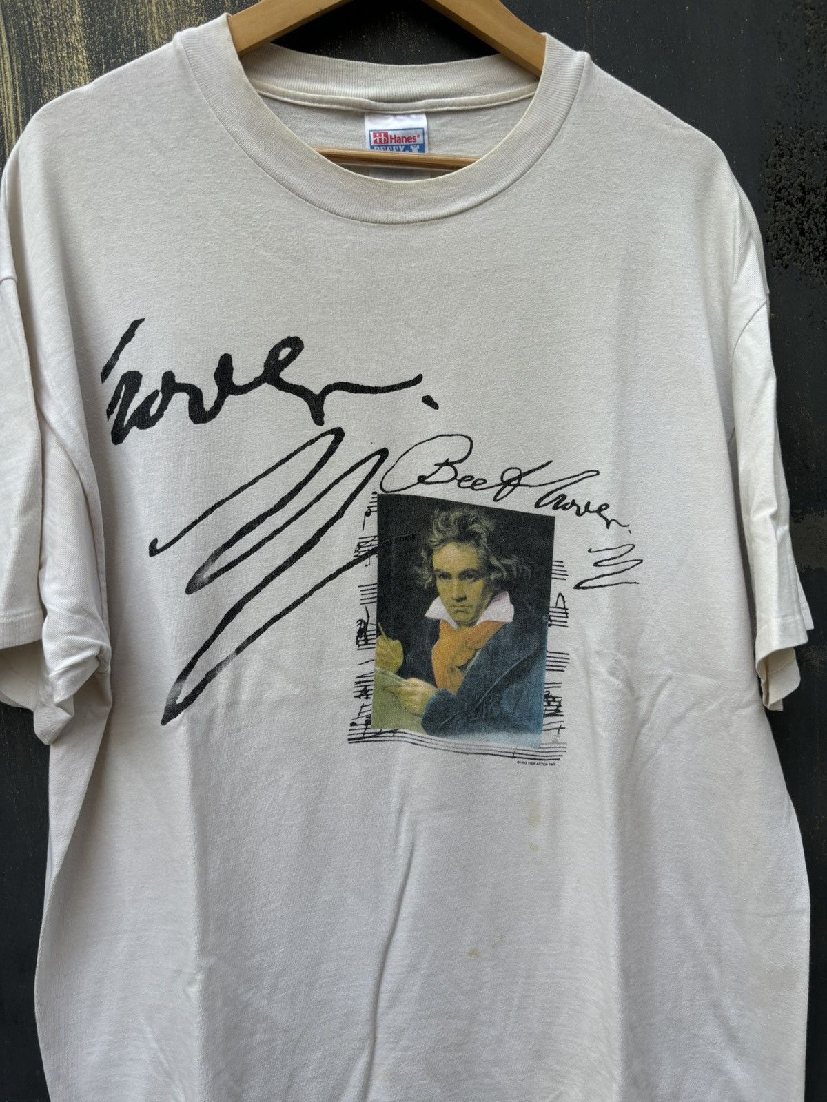 Vintage VERY RARE! Vintage 1993 Art Beethoven Promo Hanes Orchestra Size US XL / EU 56 / 4 - 1 Thumbnail
