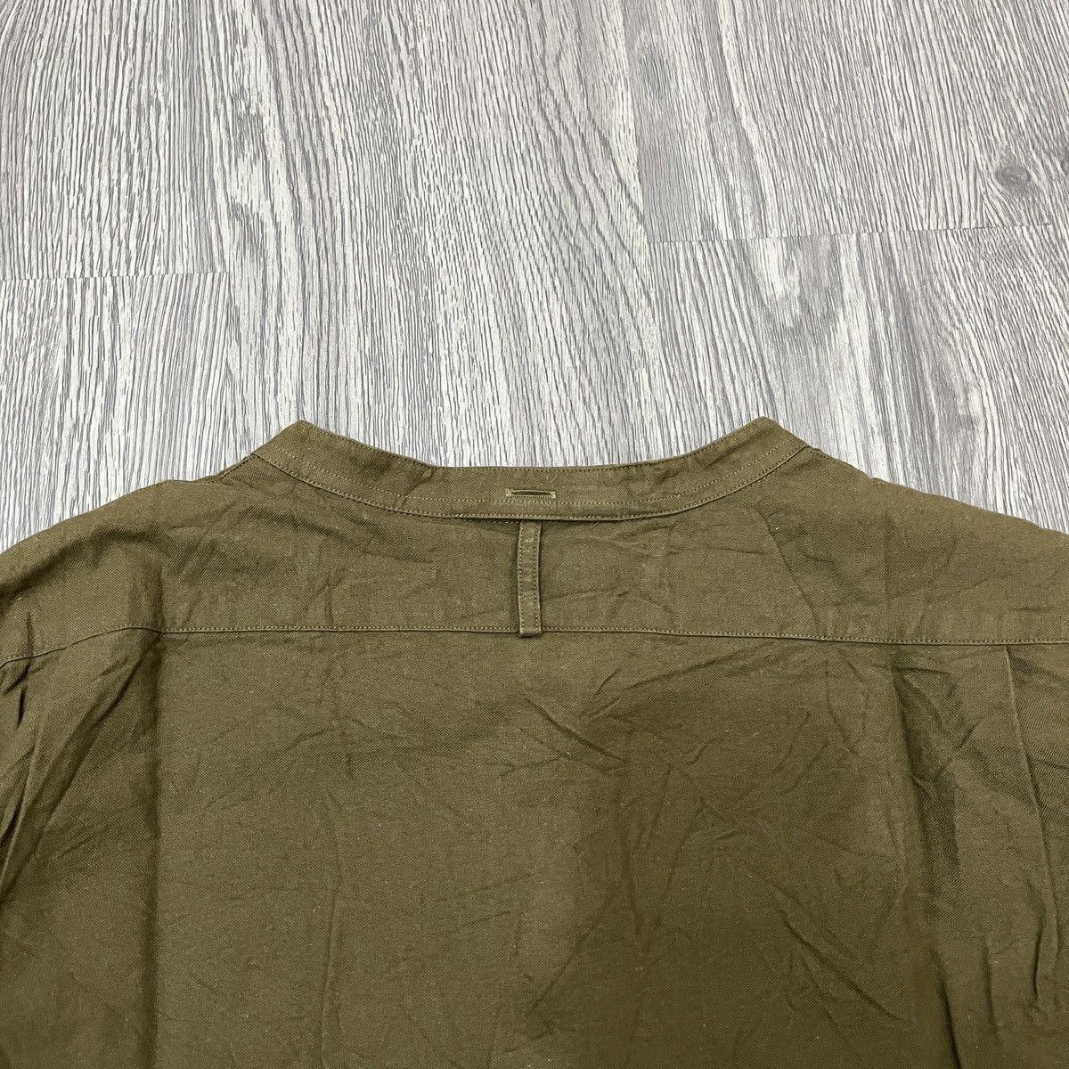 Margaret Howell MHL Open Colar Shirt Army Green Amekaji Style Japanese Size US M / EU 48-50 / 2 - 7 Thumbnail