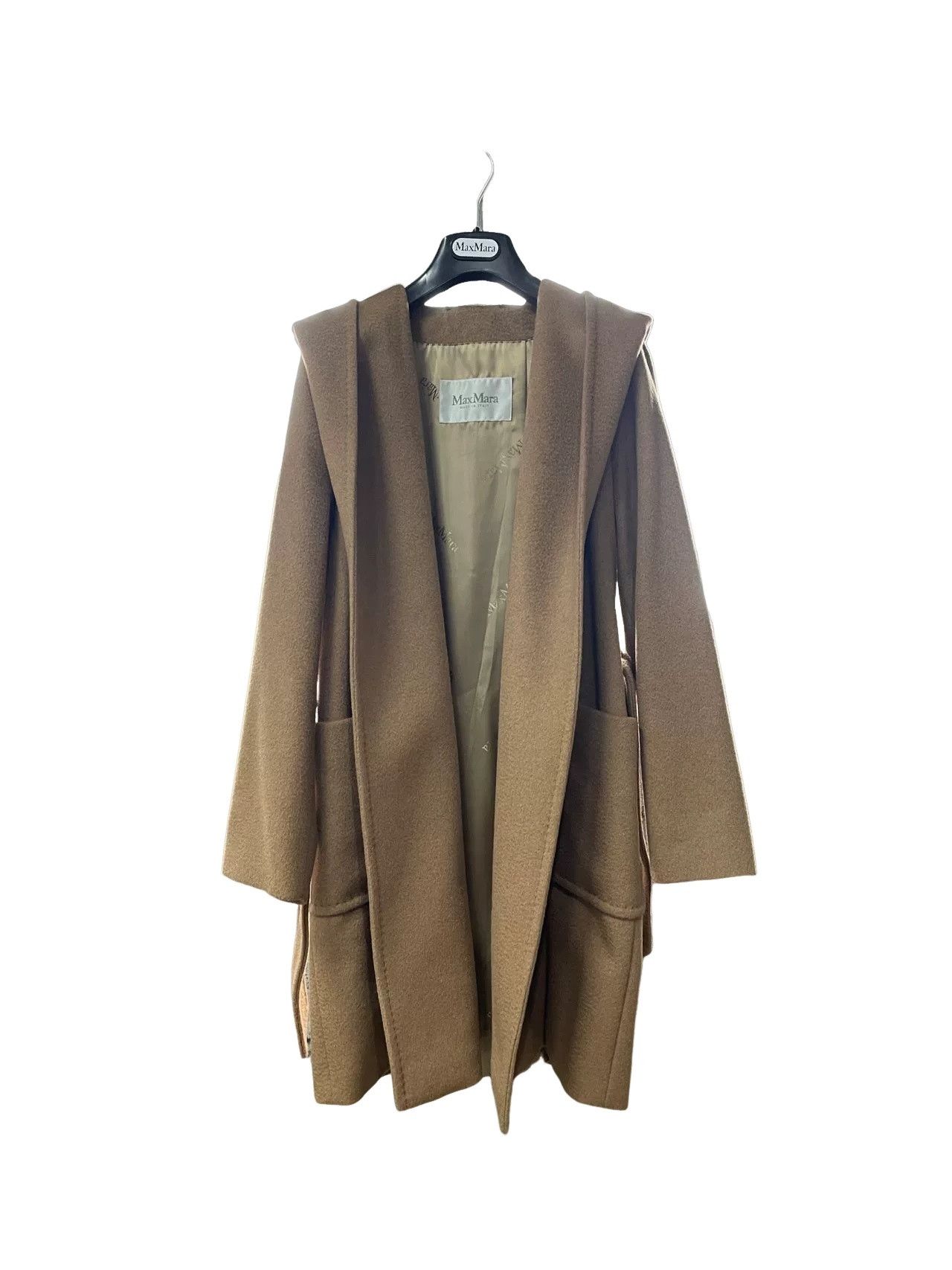 Max Mara Max Mara Camel Hair Hooded Coat Size 38 Size XS / US 0-2 / IT 36-38 - 1 Thumbnail