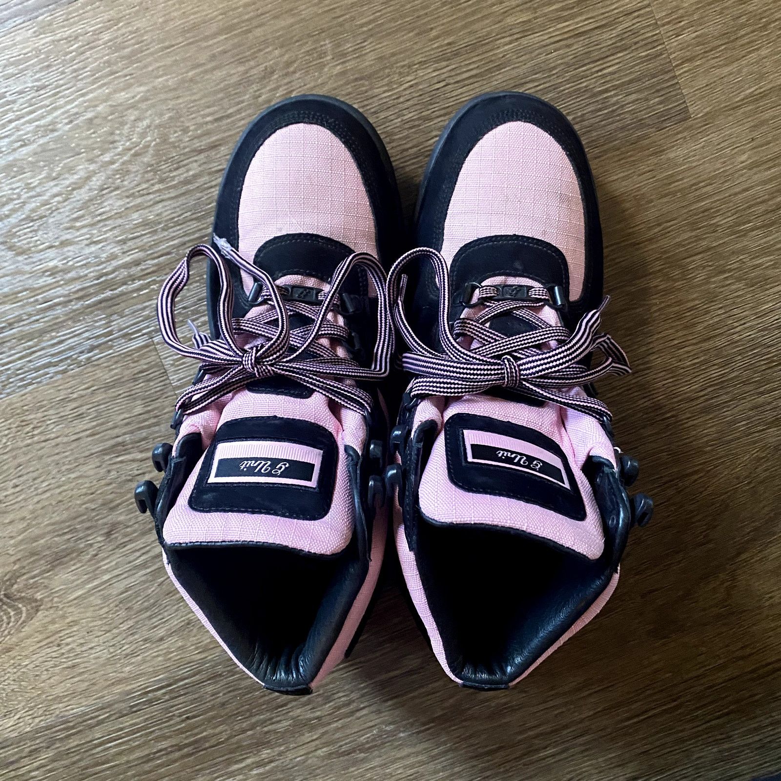 Other Y2K Pink and Black G Star Combat Boots Size US 8.5 / IT 38.5 - 4 Thumbnail