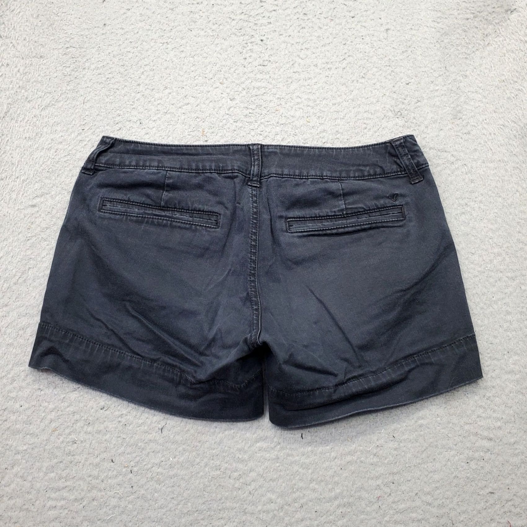 American Eagle Outfitters American Eagle Outfitters Shorts Womens 2 Black Denim Stretch Comfort High Waist - Casual Summer 5-Pocket Womens Size 2 Black Denim Shorts Size 26" / US 2 / IT 38 - 2 Thumbnail