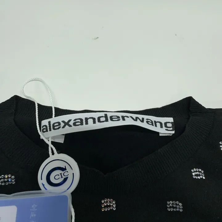 Alexander Wang Alexander Wang SS23 Short Sleeve Crystal Tee - Size S / US 4 / IT 40 - 4 Thumbnail