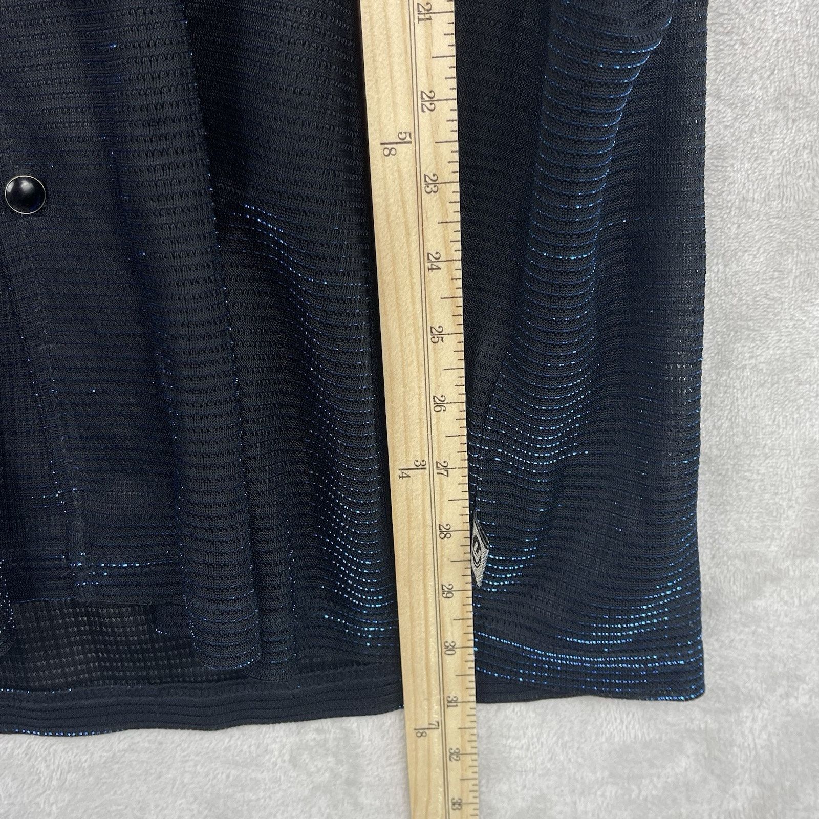 Other Vtg Club YMLA Metallic Blue Mesh Shirt Men's Large CyberGoth Size US L / EU 52-54 / 3 - 9 Thumbnail