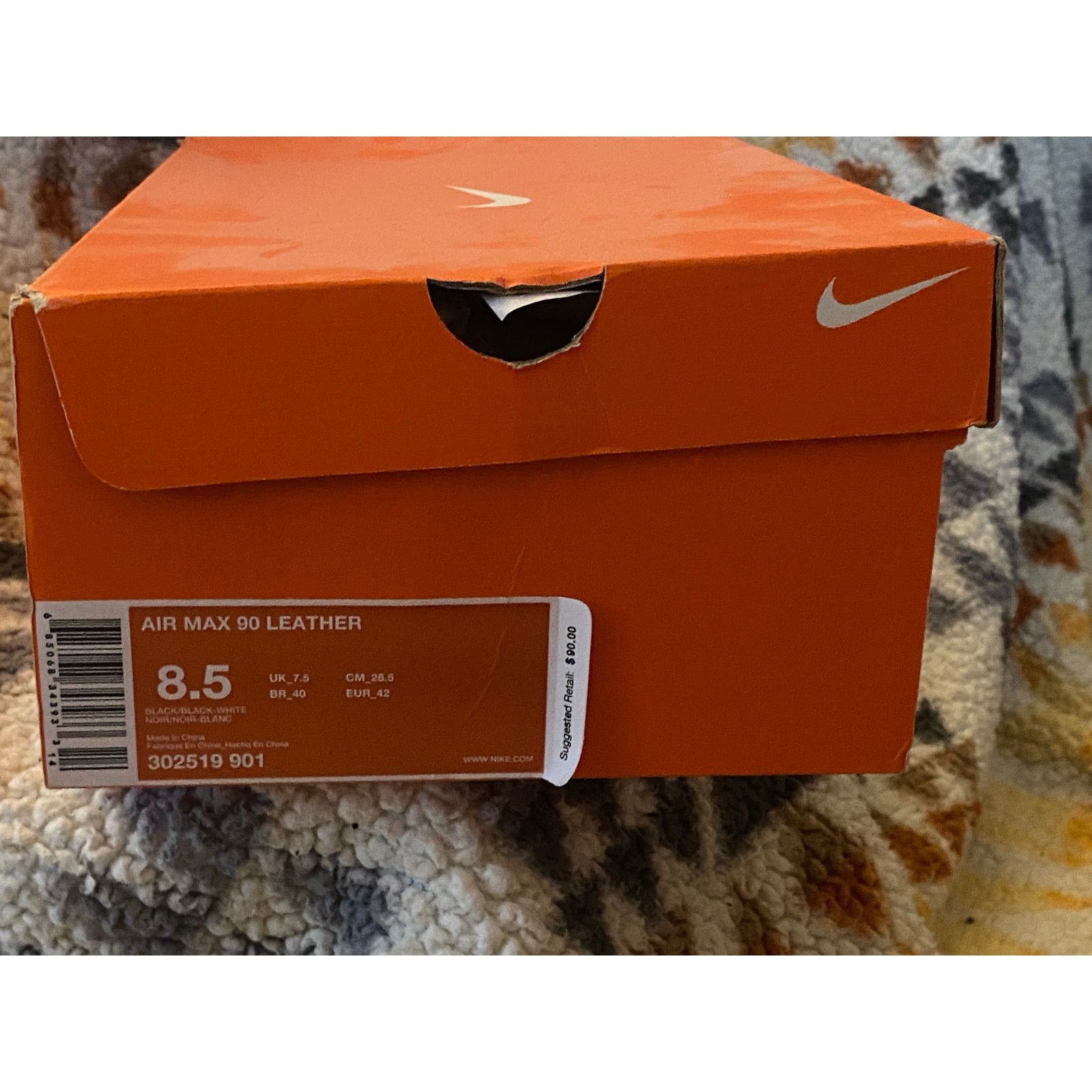 Nike Air Max 90 Leather 'Reflector Croc' m8.5 w10 Size US 8 / EU 41 - 11 Thumbnail