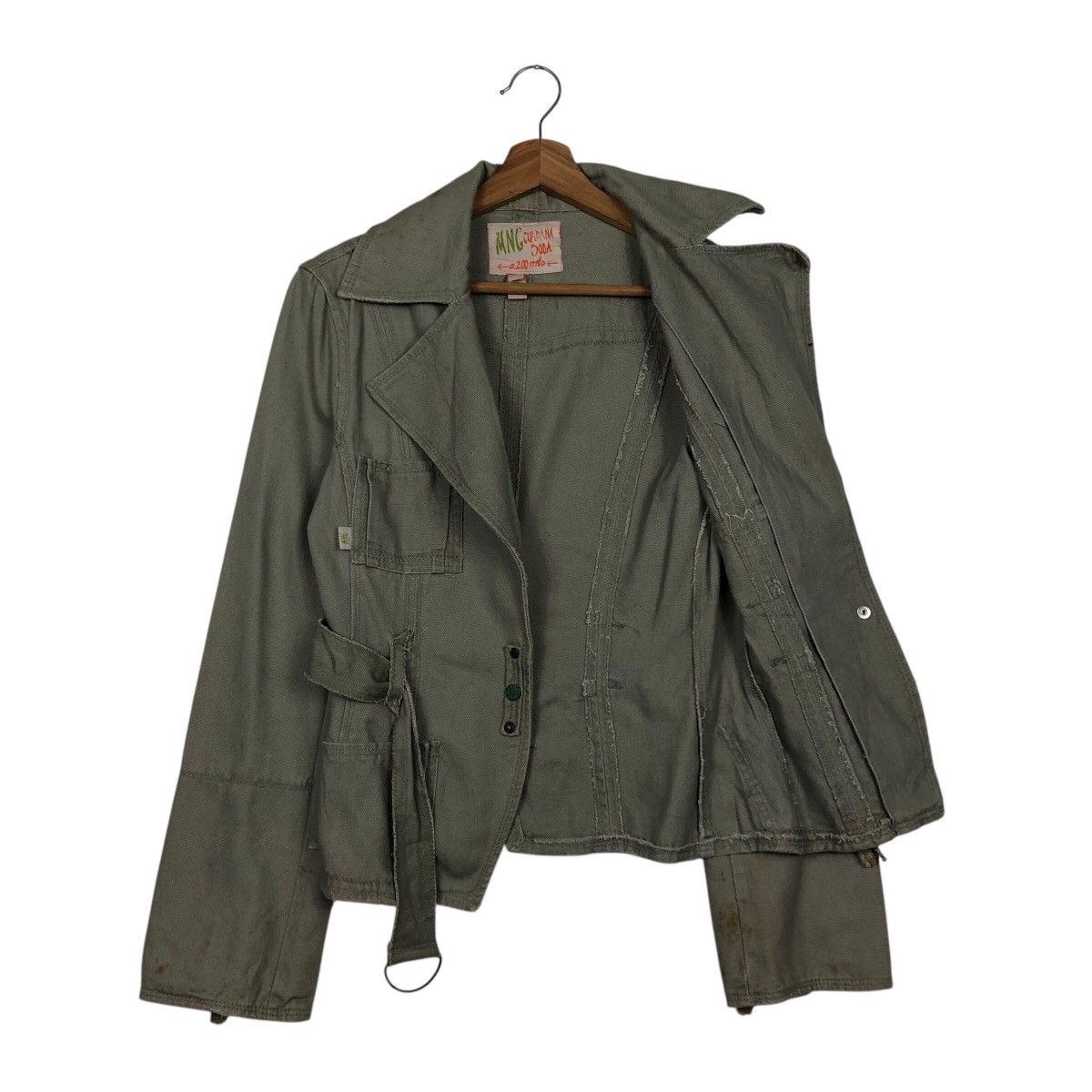 Japanese Brand 📌Vintage Cropped Biker Jacket Guarana Soda Bondage Design Size US L / EU 52-54 / 3 - 14 Thumbnail