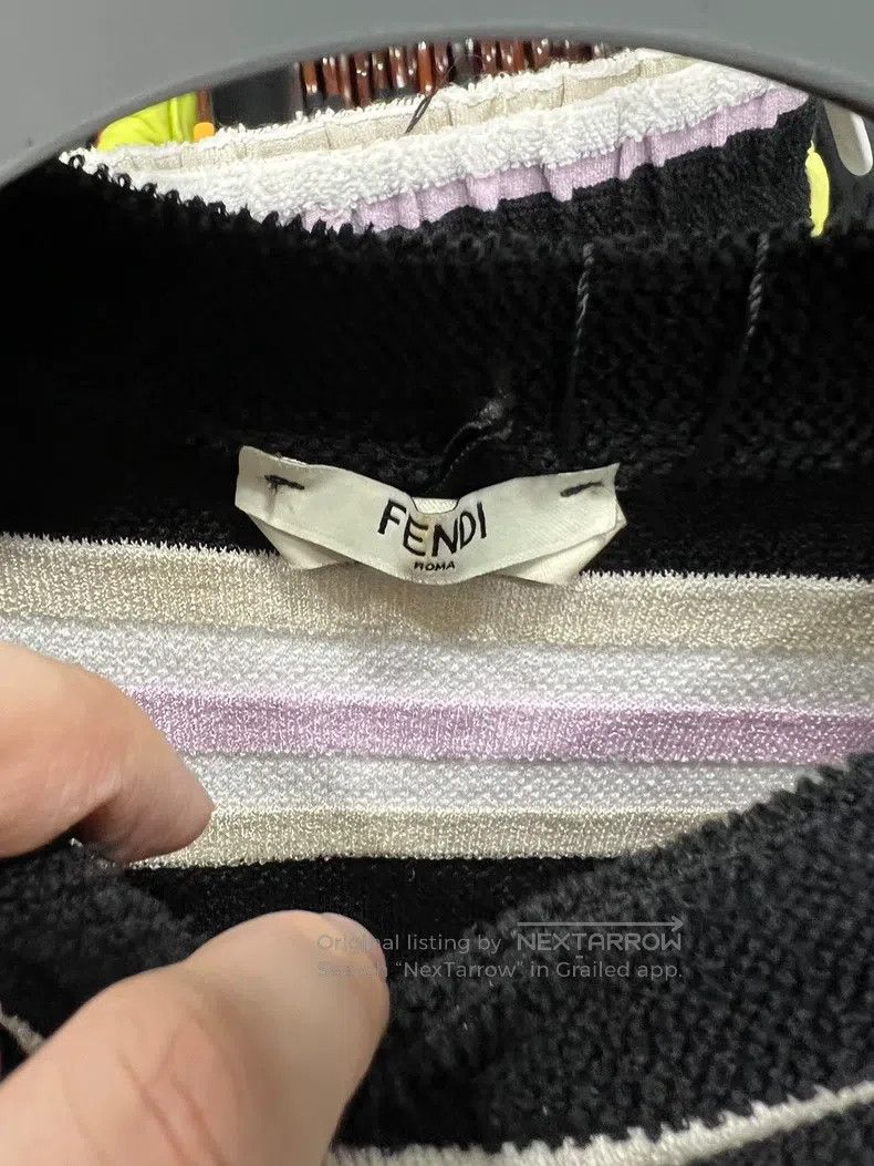 Fendi Fendi Black and White Striped Women's Knit Set Size XS / US 0-2 / IT 36-38 - 4 Thumbnail