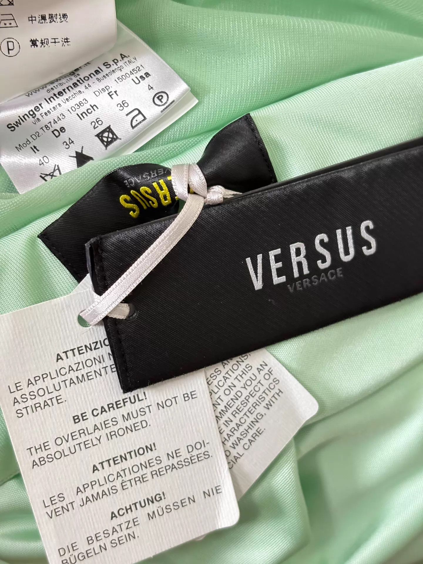 Versace Versace Versus Y2K mint green crystal-halter dress 40 Size S / US 4 / IT 40 - 7 Thumbnail