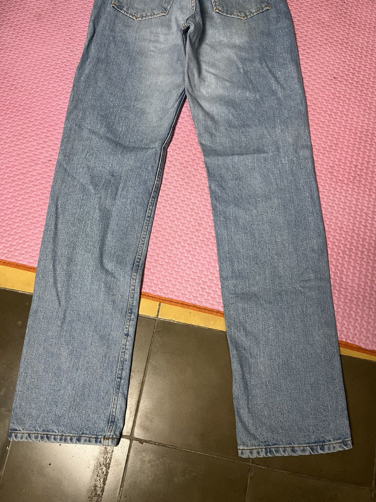 Gaultier Homme Objet 🔥RARE🔥Vintage JPG SKuLL Washed Blue denim Size US 26 / EU 42 - 7 Thumbnail