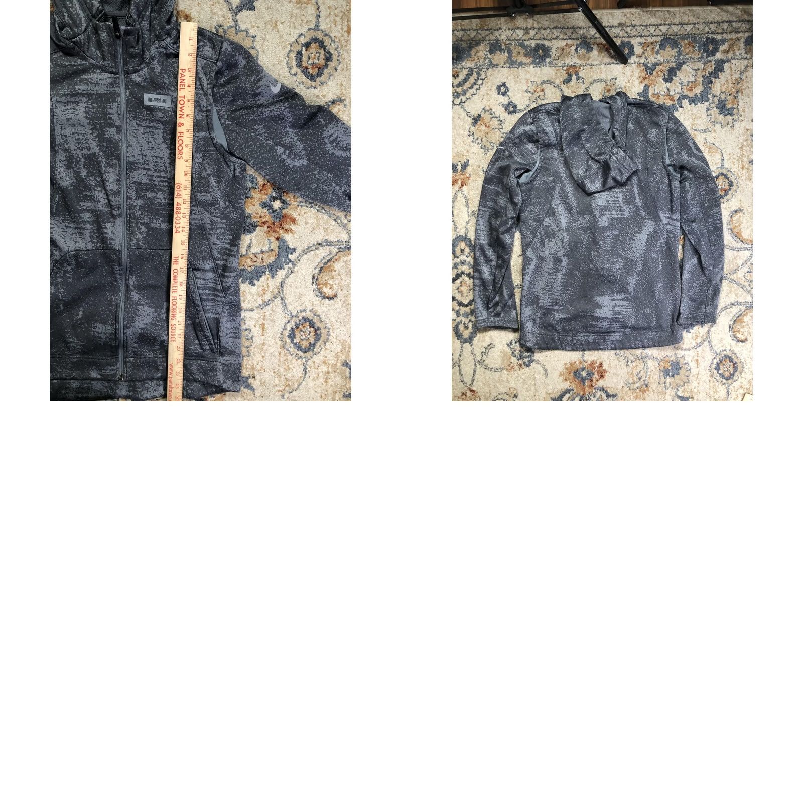 Nike Nike LeBron Dri-FIT Hoodie Mens Small Gray Camouflage Full Zip Fleece Logo Size US S / EU 44-46 / 1 - 8 Thumbnail