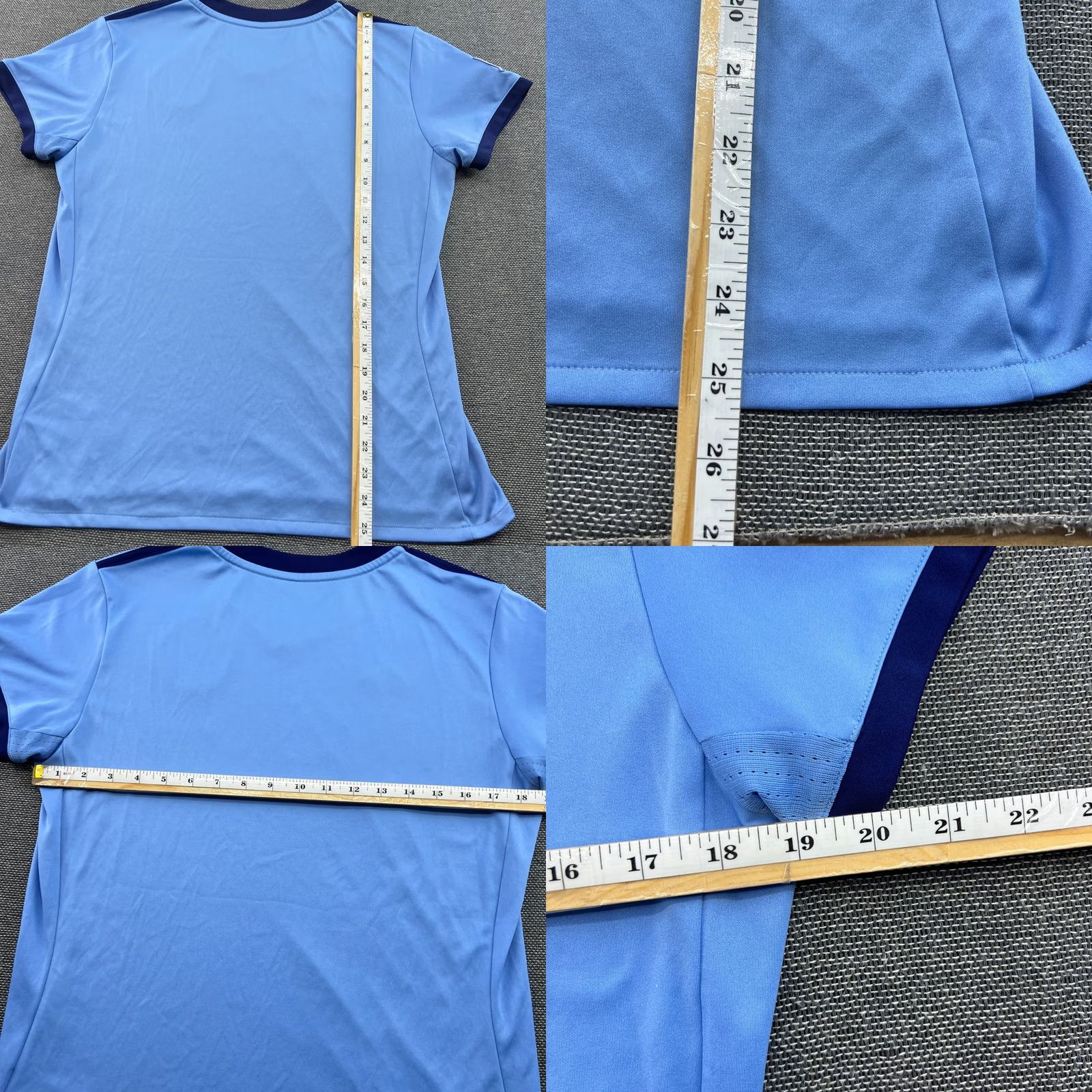 Adidas New York City FC Home Adidas Shirt Blue Womens Large Football Jersey Ladies L Short Sleeve Pullover Moisture Wicking Quick Dry T-Shirt Showcase Size L / US 10 / IT 46 - 8 Thumbnail