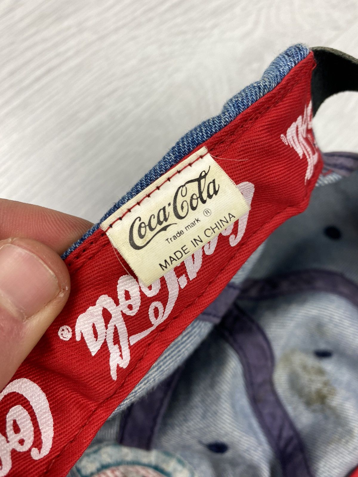 Coca Cola Vintage 90s Coca Cola Always Denim Cap Hat Marlboro Y2K Size ONE SIZE - 9 Thumbnail