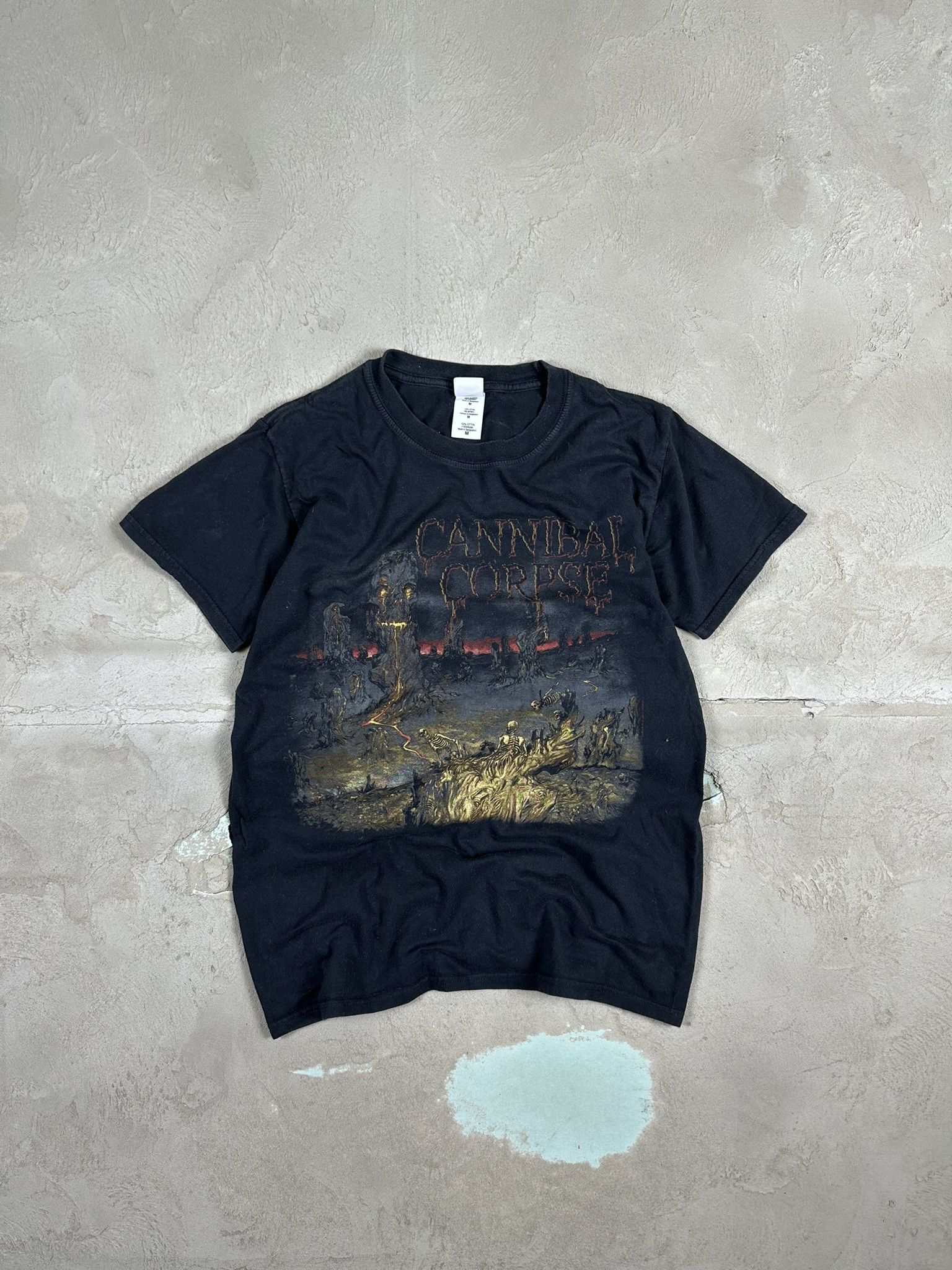 Band Tees Vintage Y2k Cannibal Corpse A Skeletal Domain Promo T-shirt Size US M / EU 48-50 / 2 - 1 Thumbnail