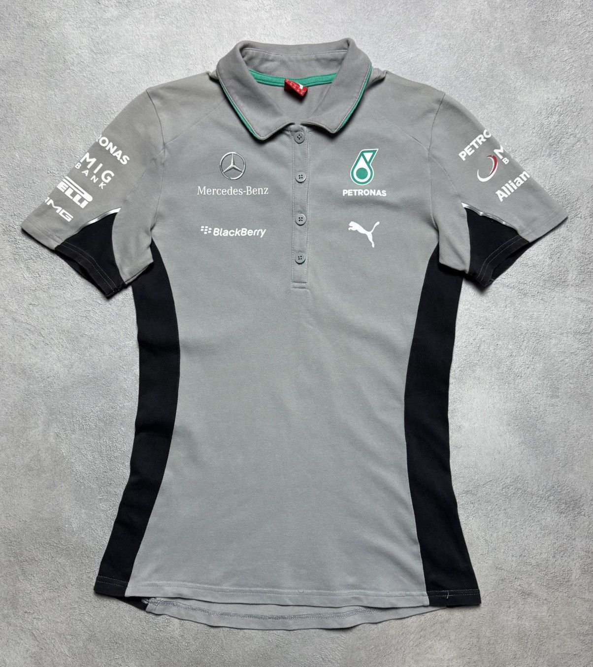Puma Puma Mercedes-Benz Formula 1 Racing Team Polo Shirt Size S / US 4 / IT 40 - 1 Thumbnail