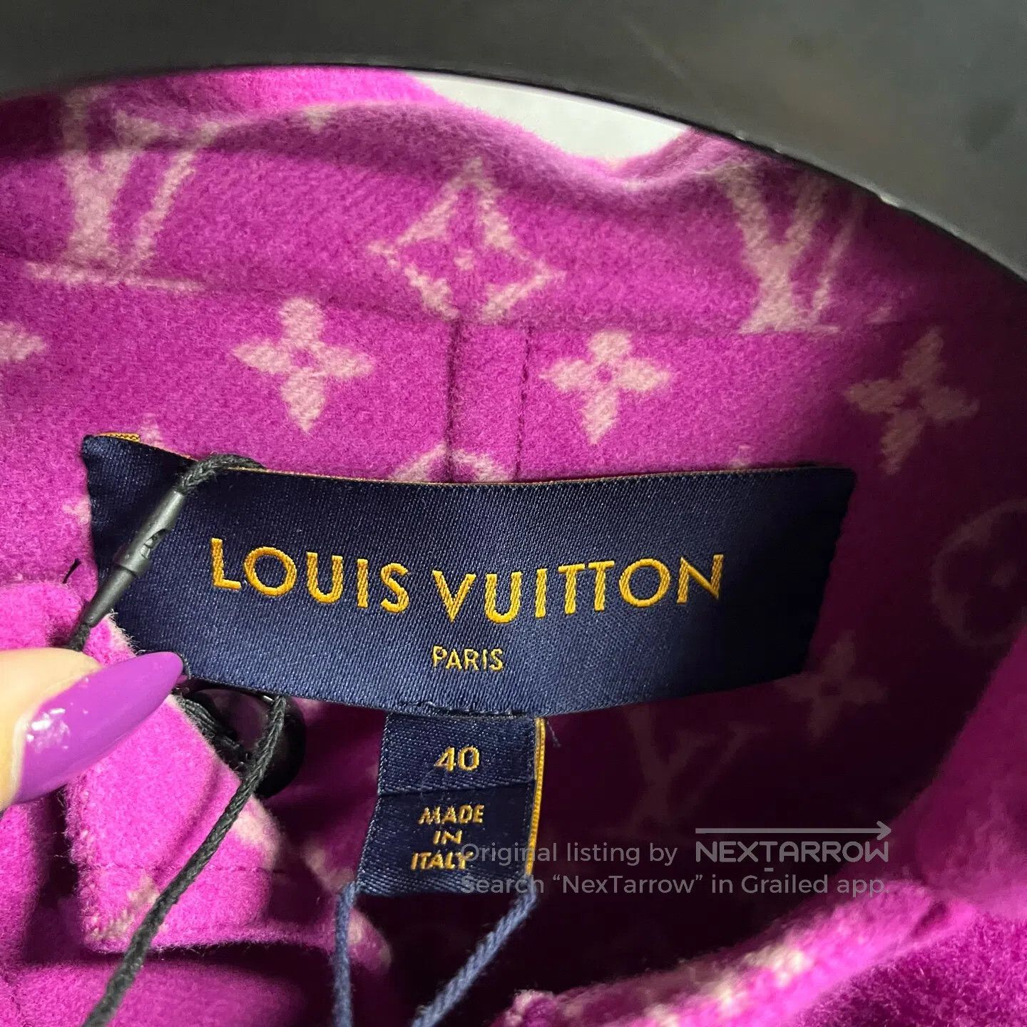 Louis Vuitton Louis Vuitton size 40 Long-sleeved cloak jacket with a hood Size L / US 10 / IT 46 - 3 Thumbnail